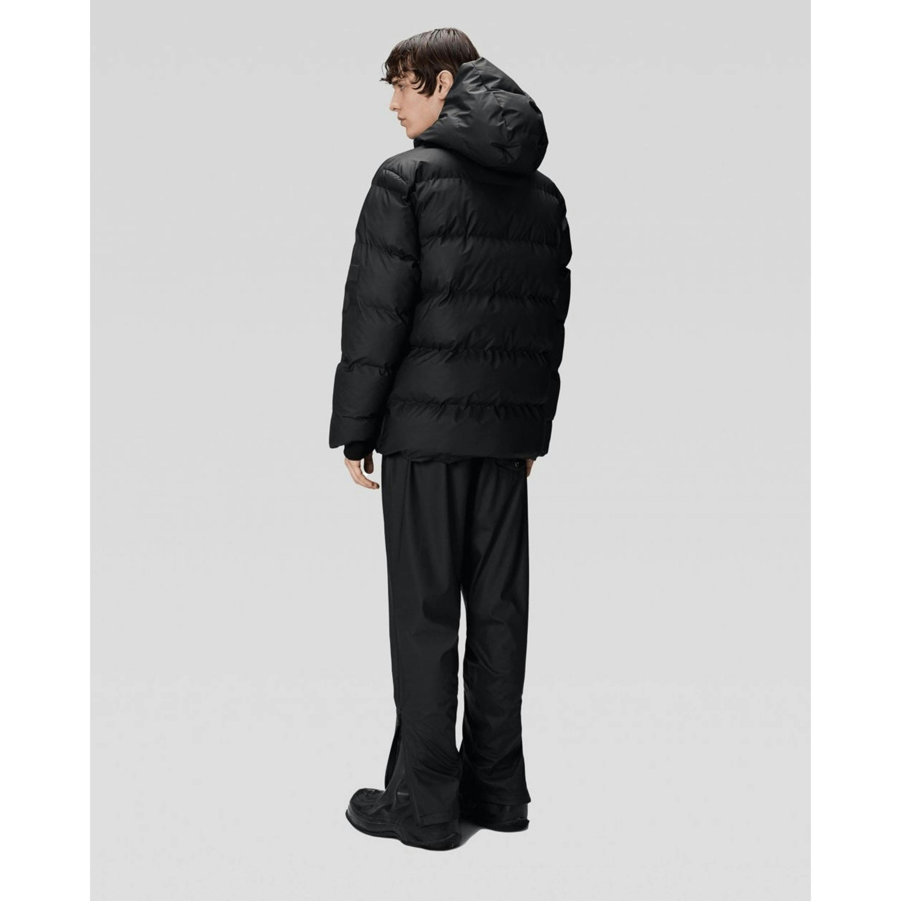 Rains Puffer Jacket  in Black , view 2 of 6
