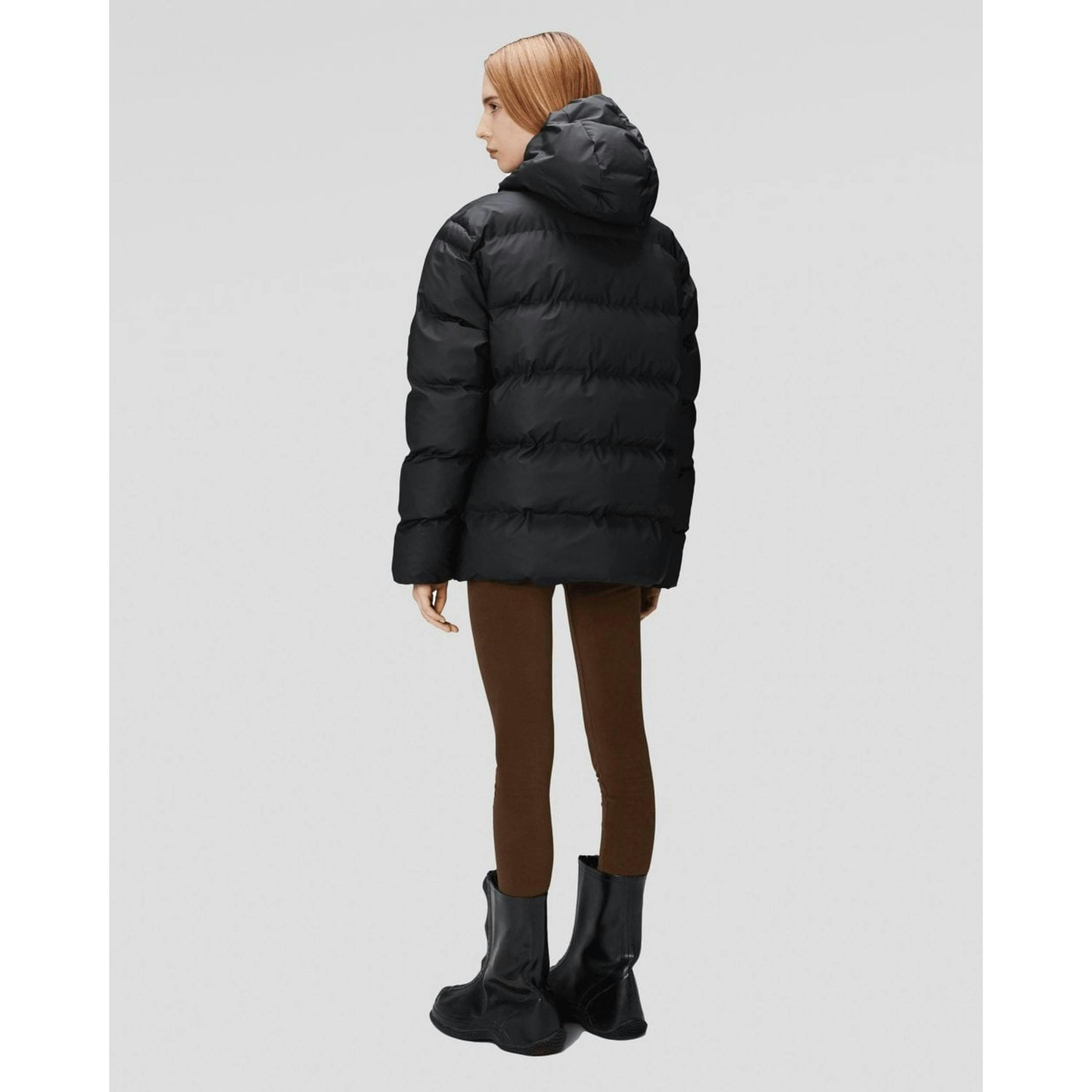 Rains Puffer Jacket  in Black , view 6 of 6