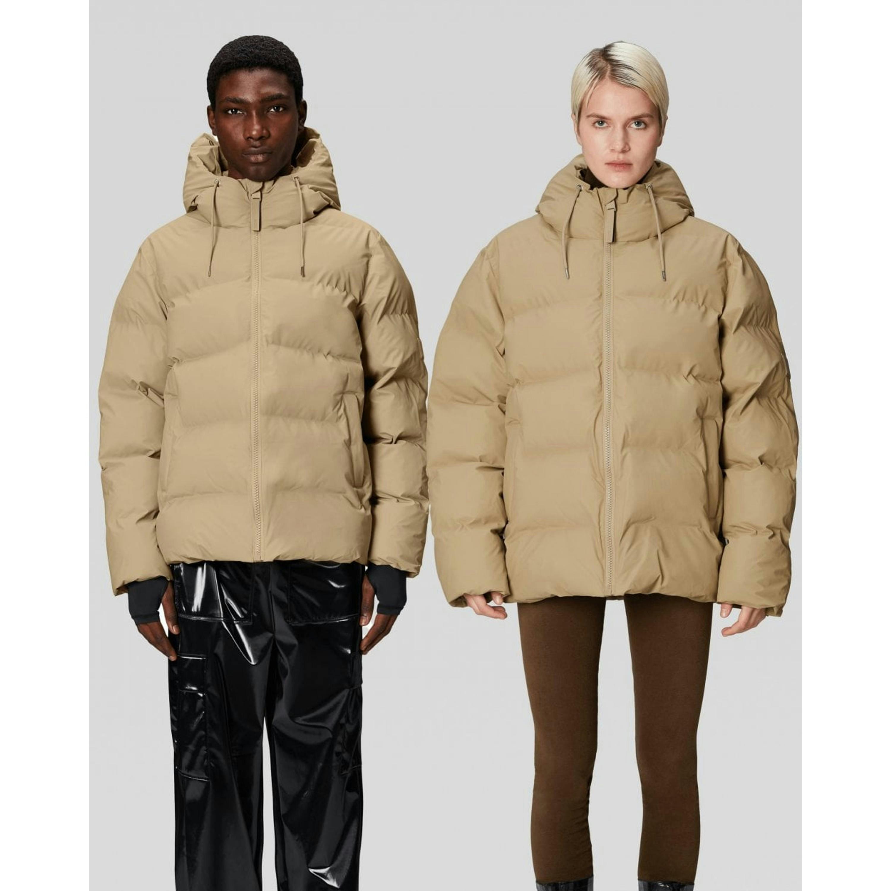 Rains Puffer Jacket  in Brown , view 1 of 6
