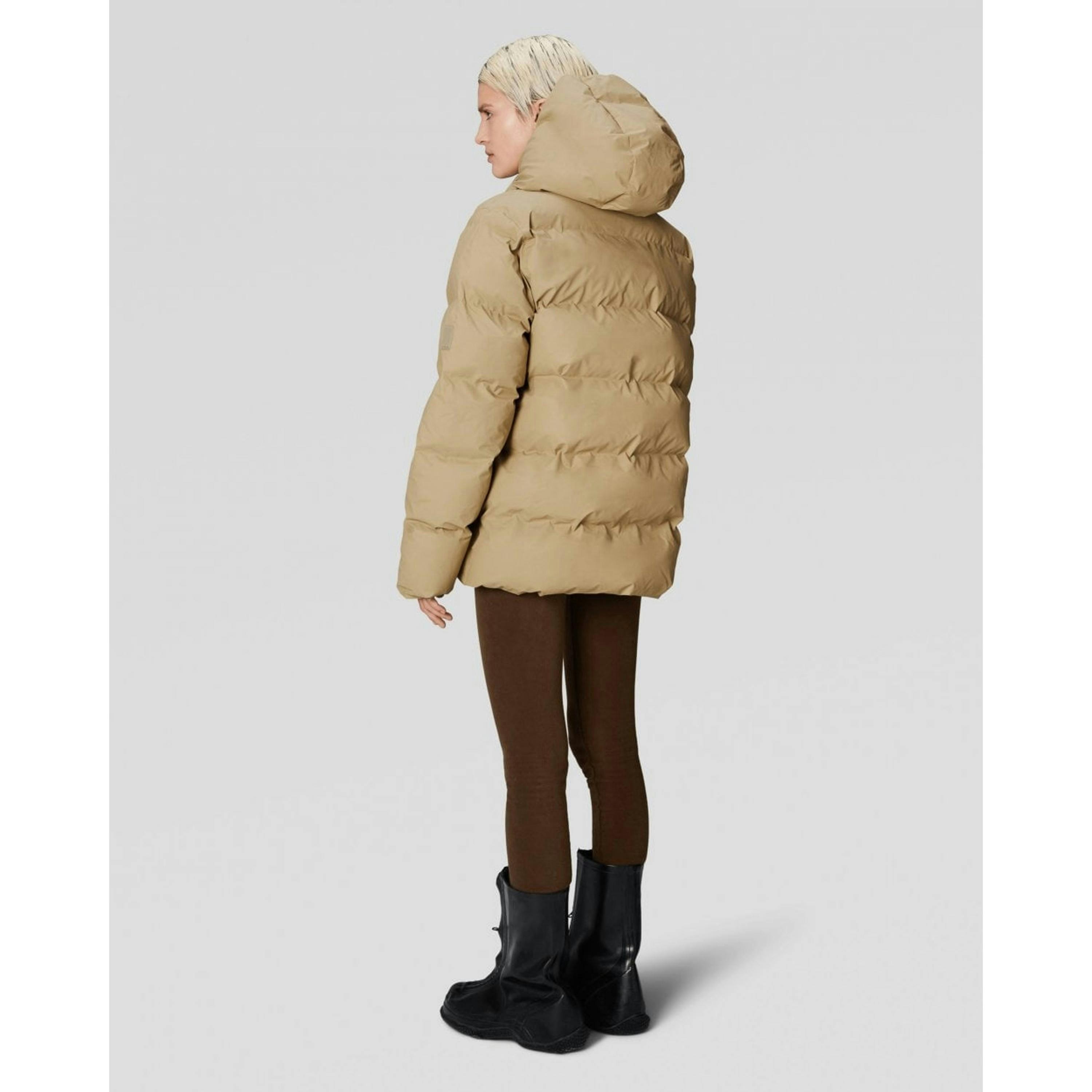 Rains Puffer Jacket  in Brown , view 3 of 6
