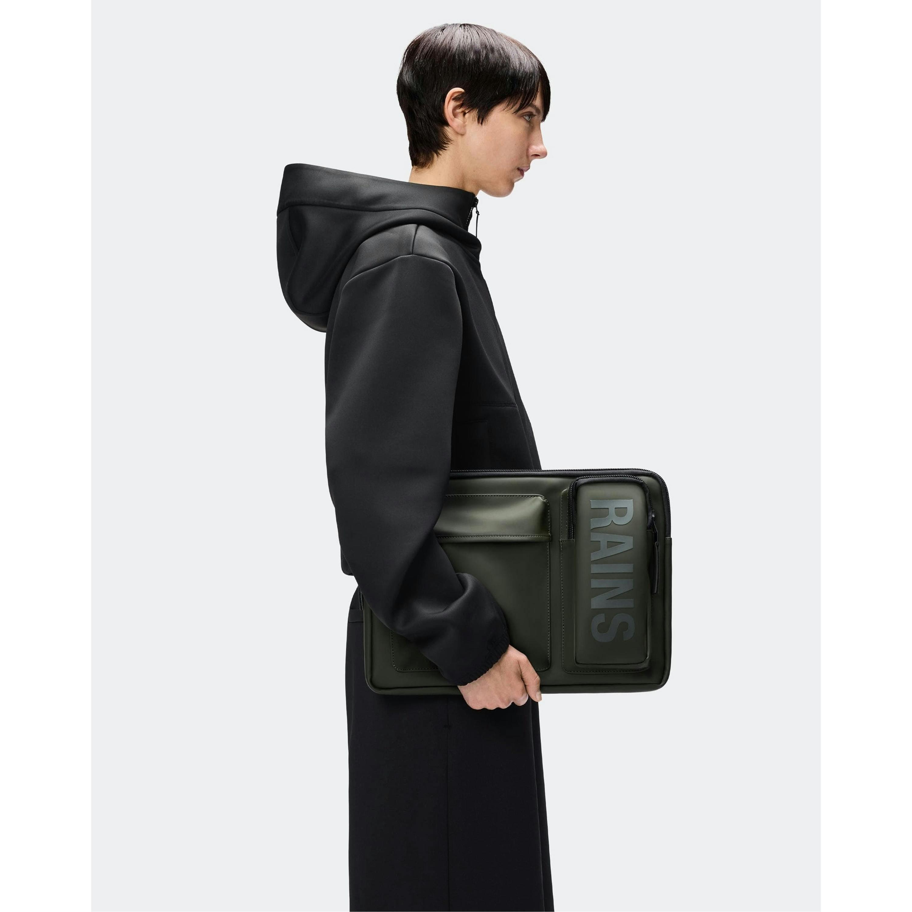 Rains Laptop Bag  in Green , view 1 of 3