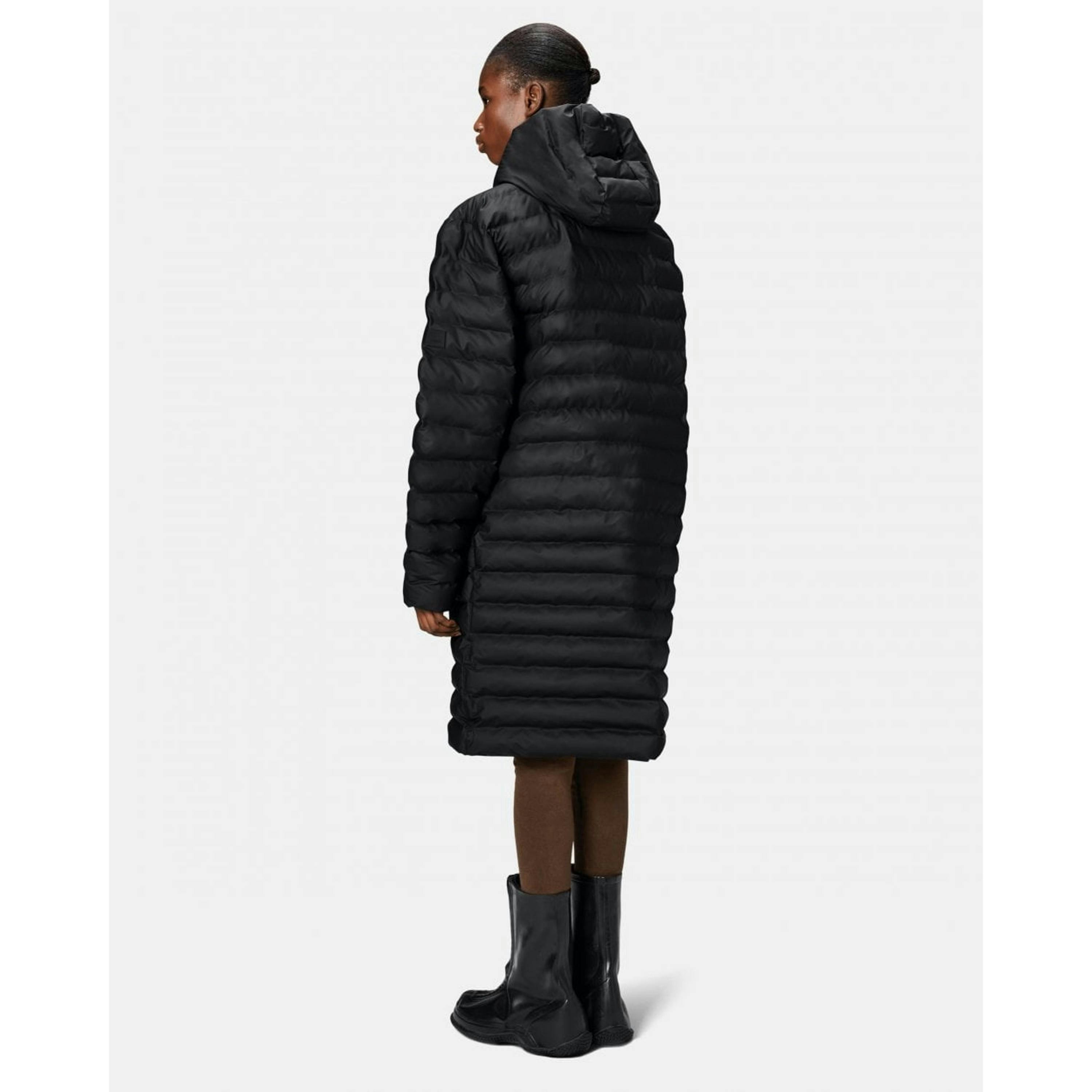 Rains Puffer Jacket  in Black , view 2 of 6