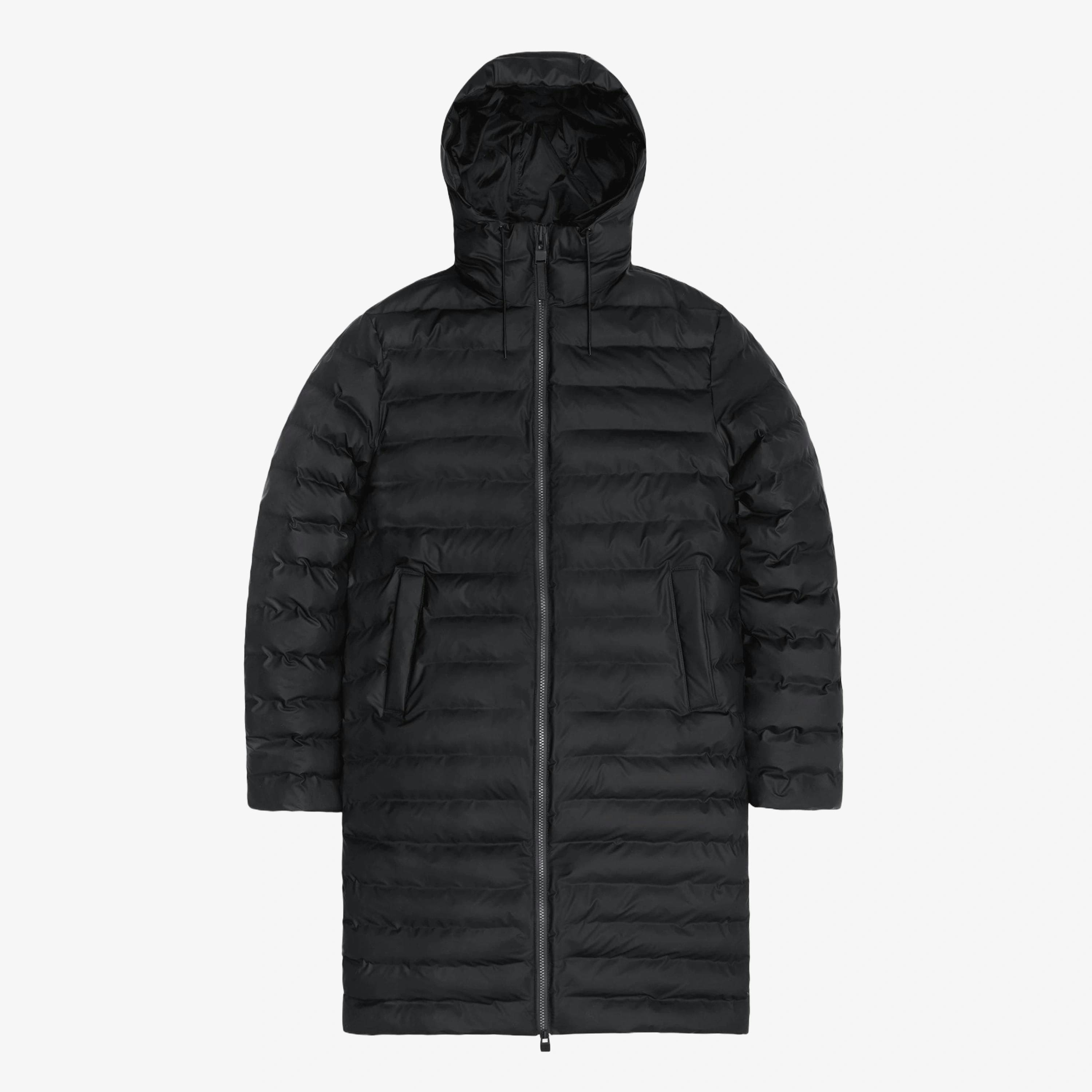 Rains Puffer Jacket  in Black , view 3 of 6