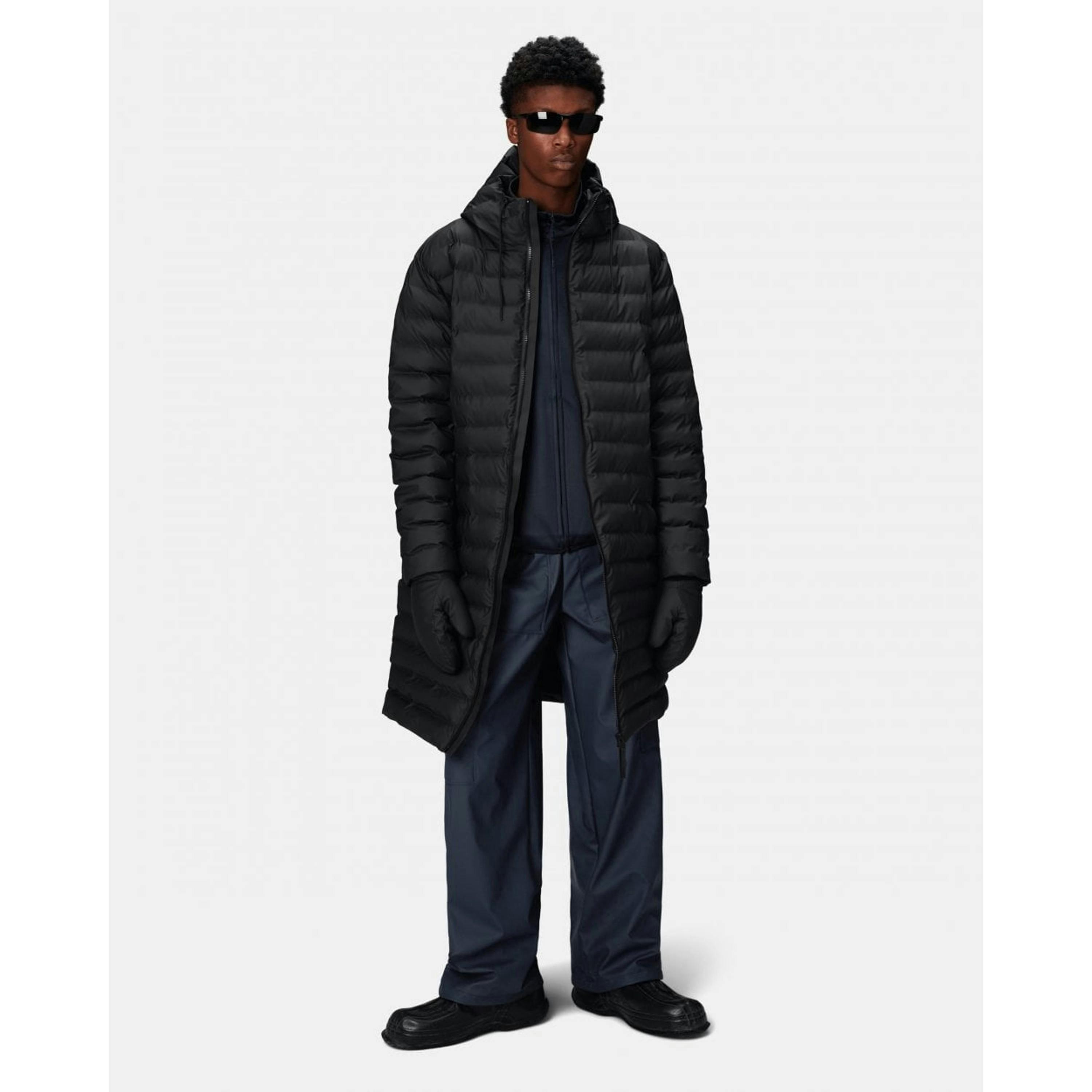 Rains Puffer Jacket  in Black , view 5 of 6