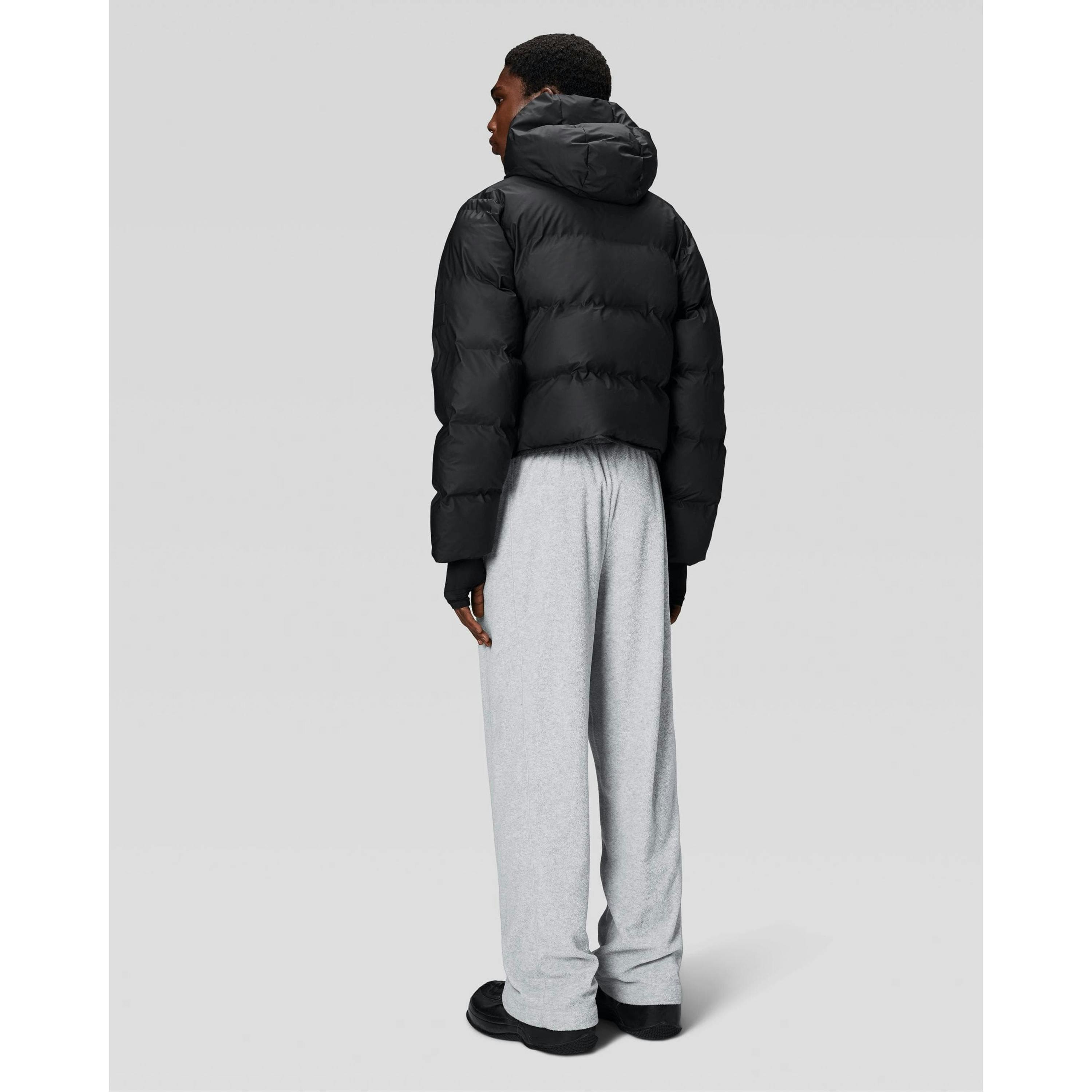 Rains Puffer Jacket  in Black , view 2 of 6
