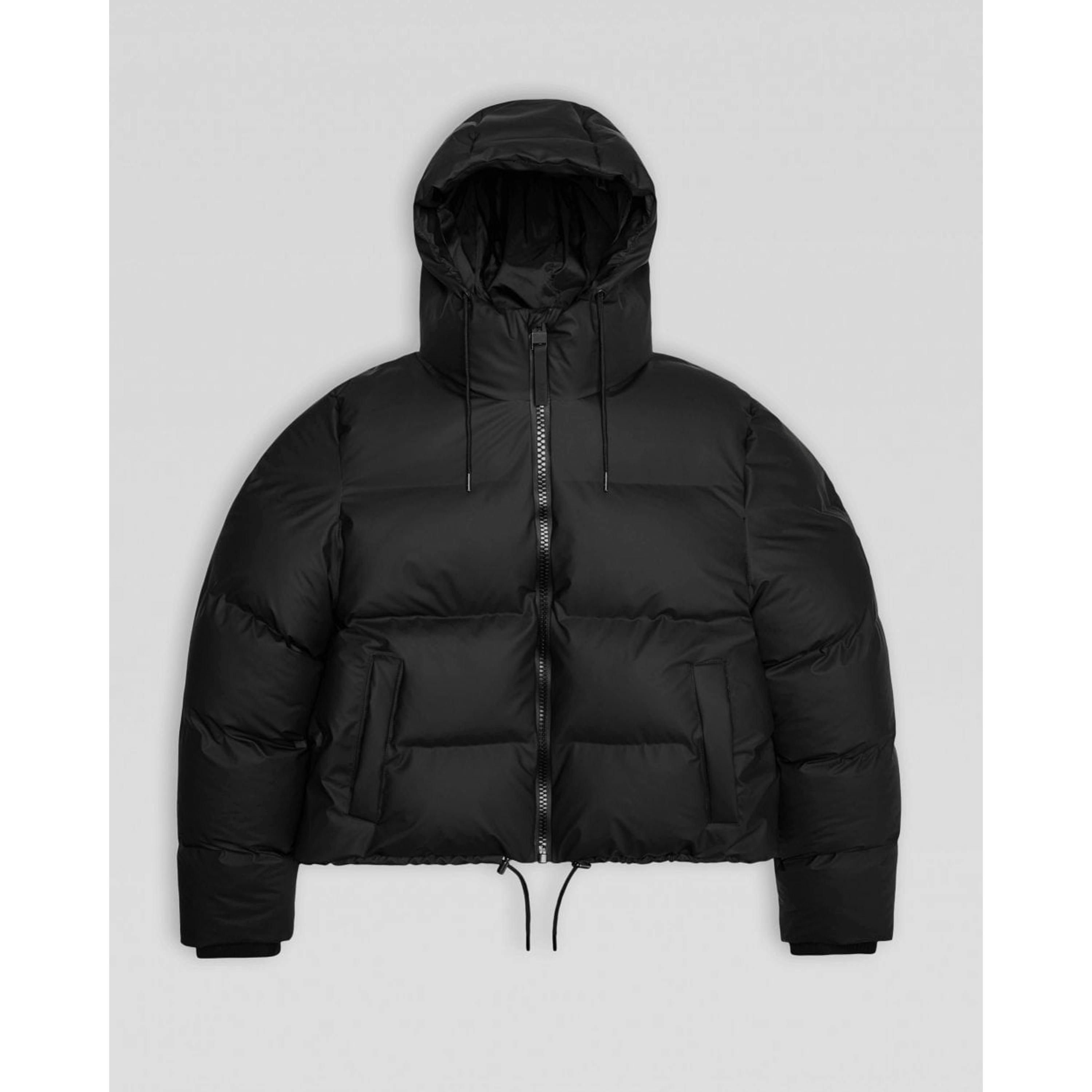 Rains Puffer Jacket  in Black , view 4 of 6