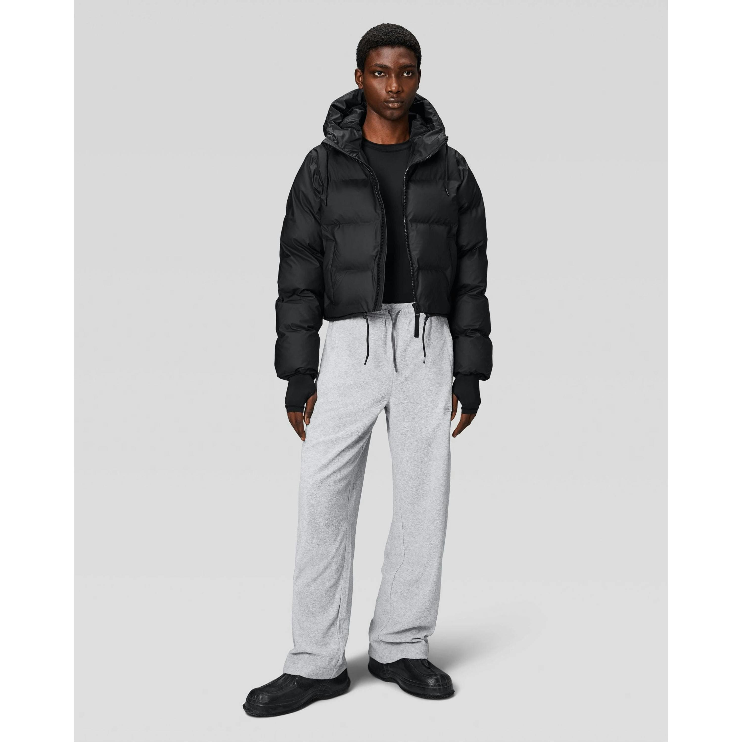 Rains Puffer Jacket  in Black , view 6 of 6
