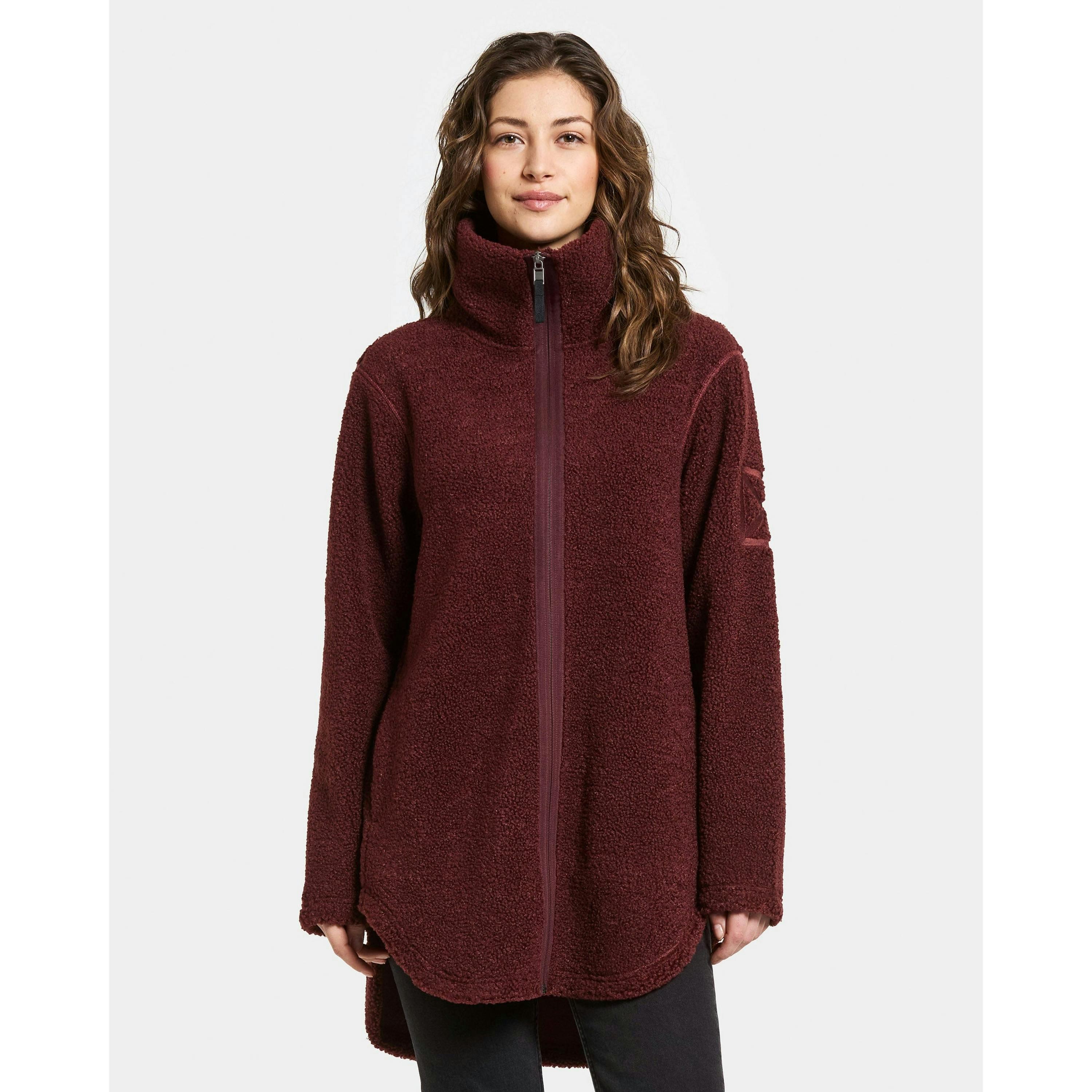 Didriksons Lightweight Coat  in Wine , view 1 of 5