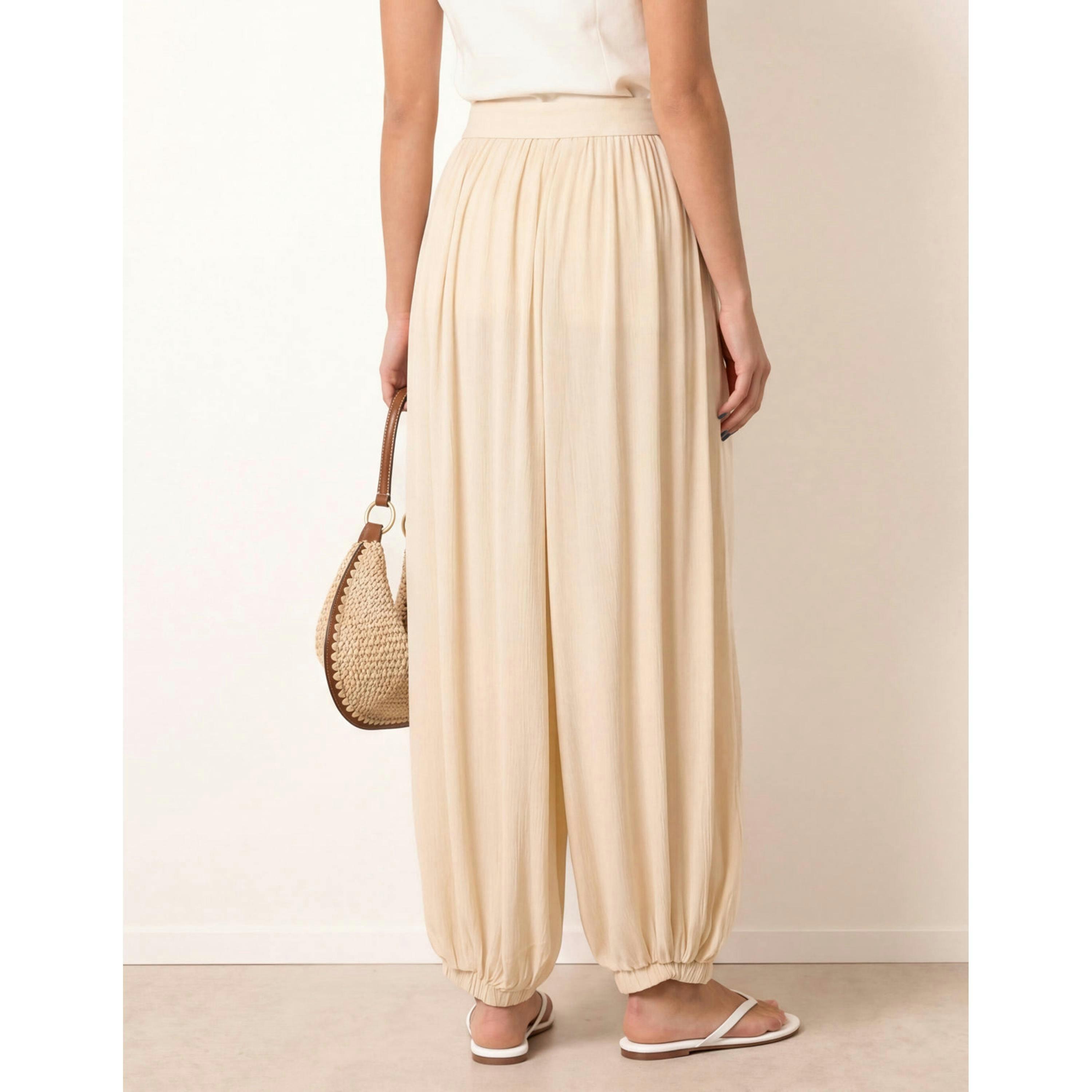 Blue Vanilla Balloon Trousers  in Stone , view 2 of 4