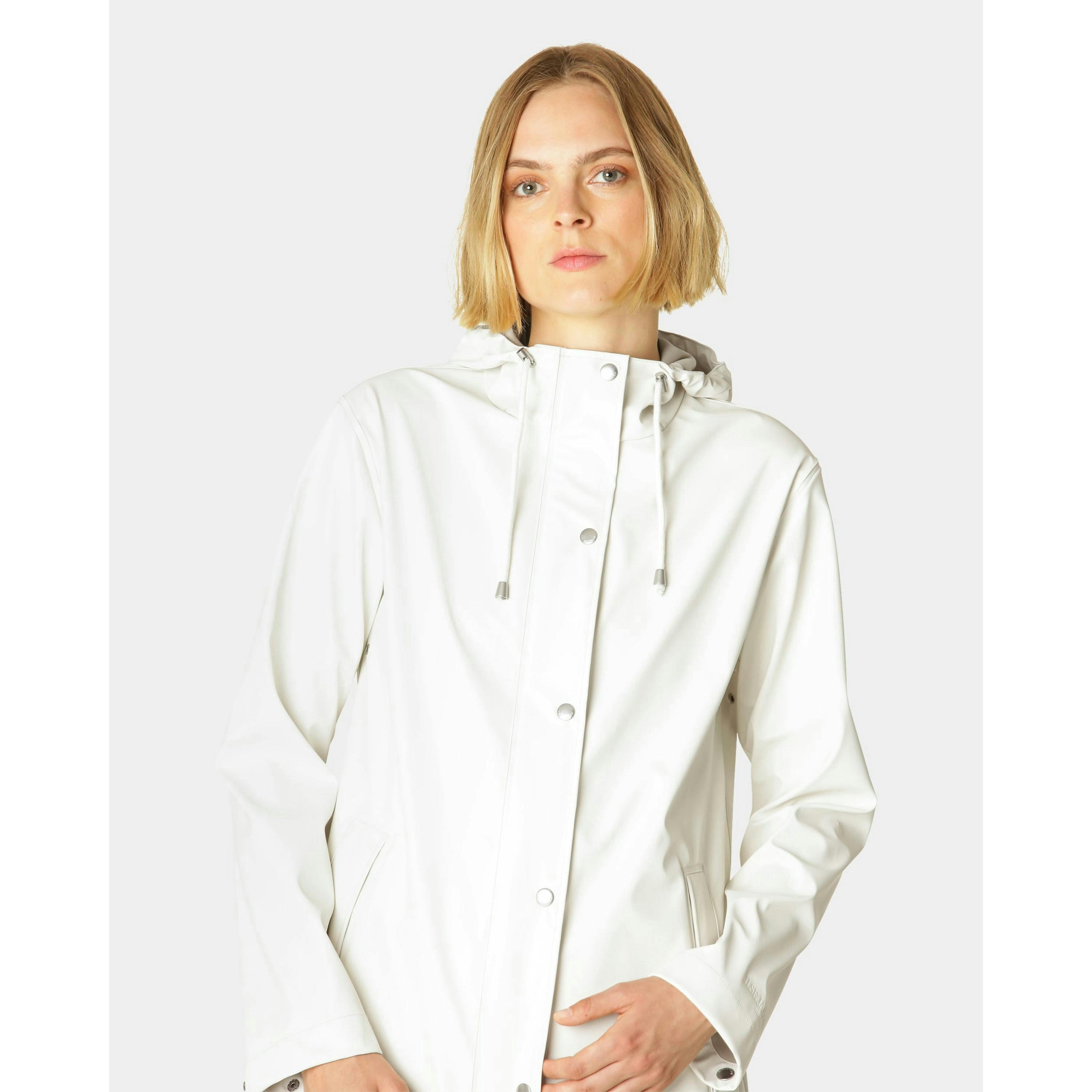 Isle Jacobsen Raincoat  in White , view 3 of 6