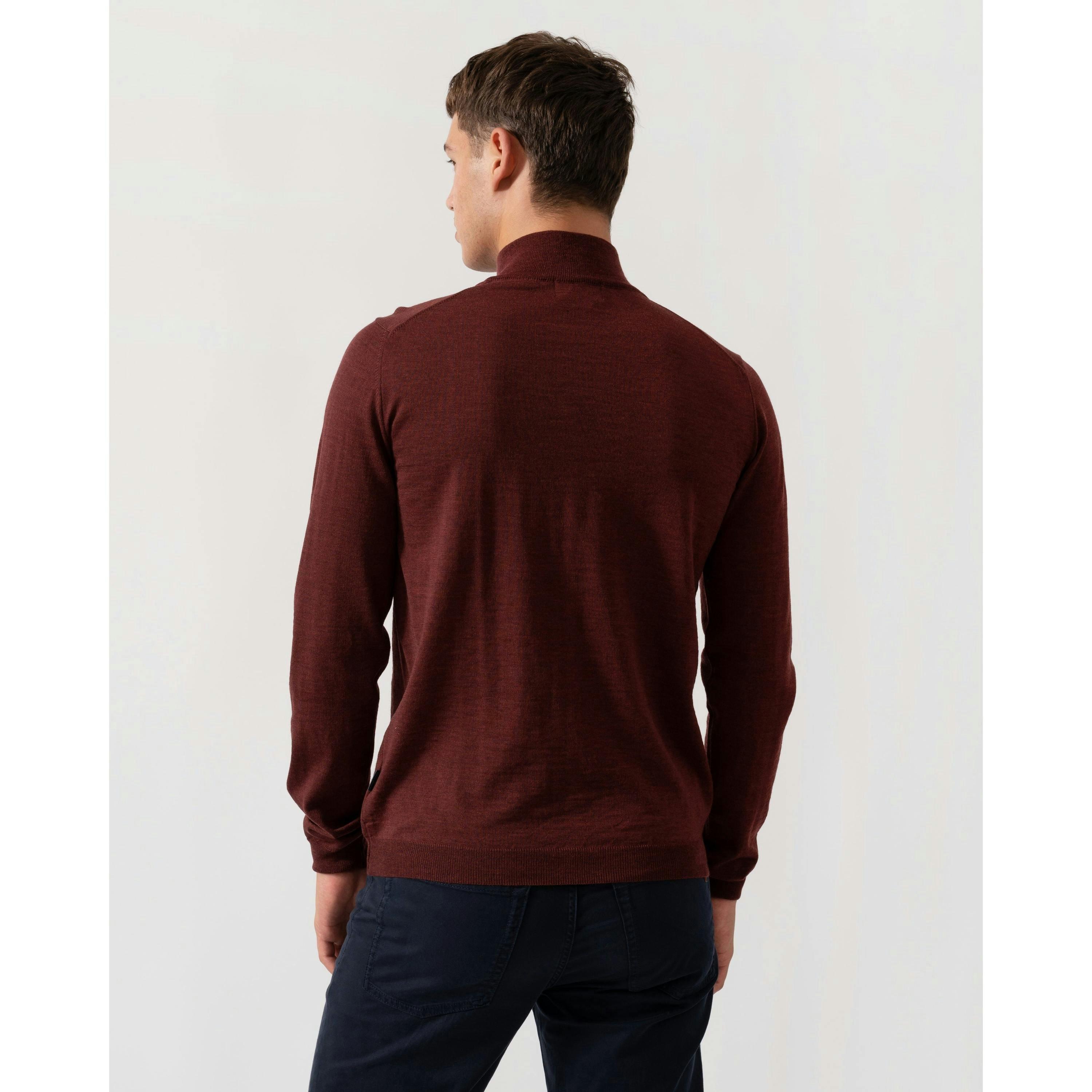 Oliver Sweeney Marl Jumper  in Wine , view 2 of 4