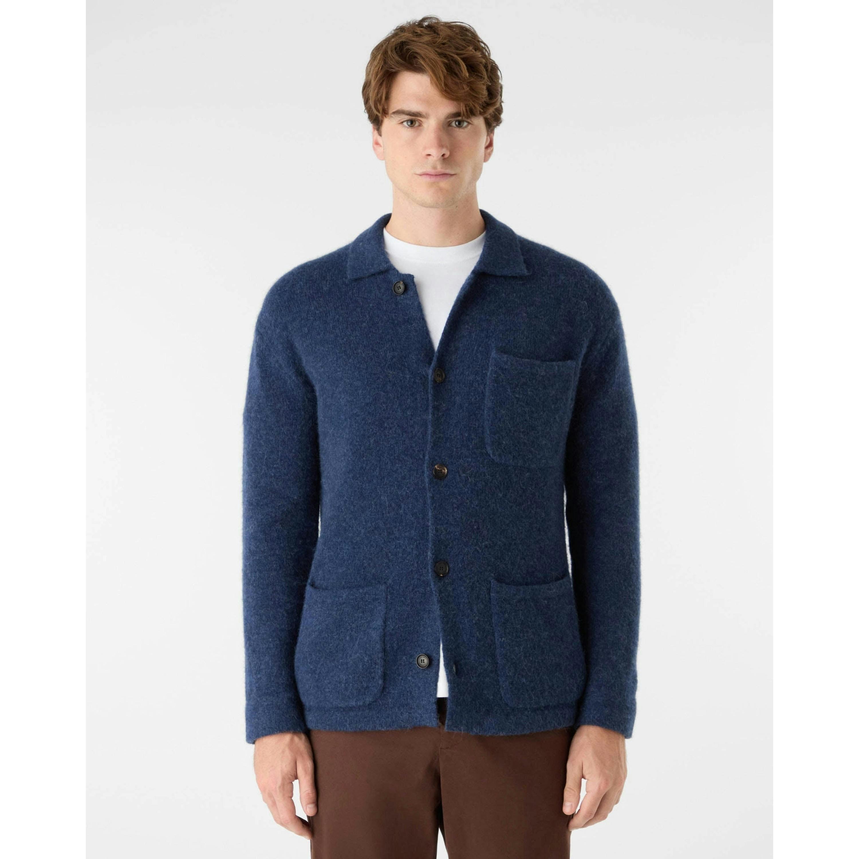 Oliver Sweeney Knitted Overshirts  in Blue , view 1 of 3