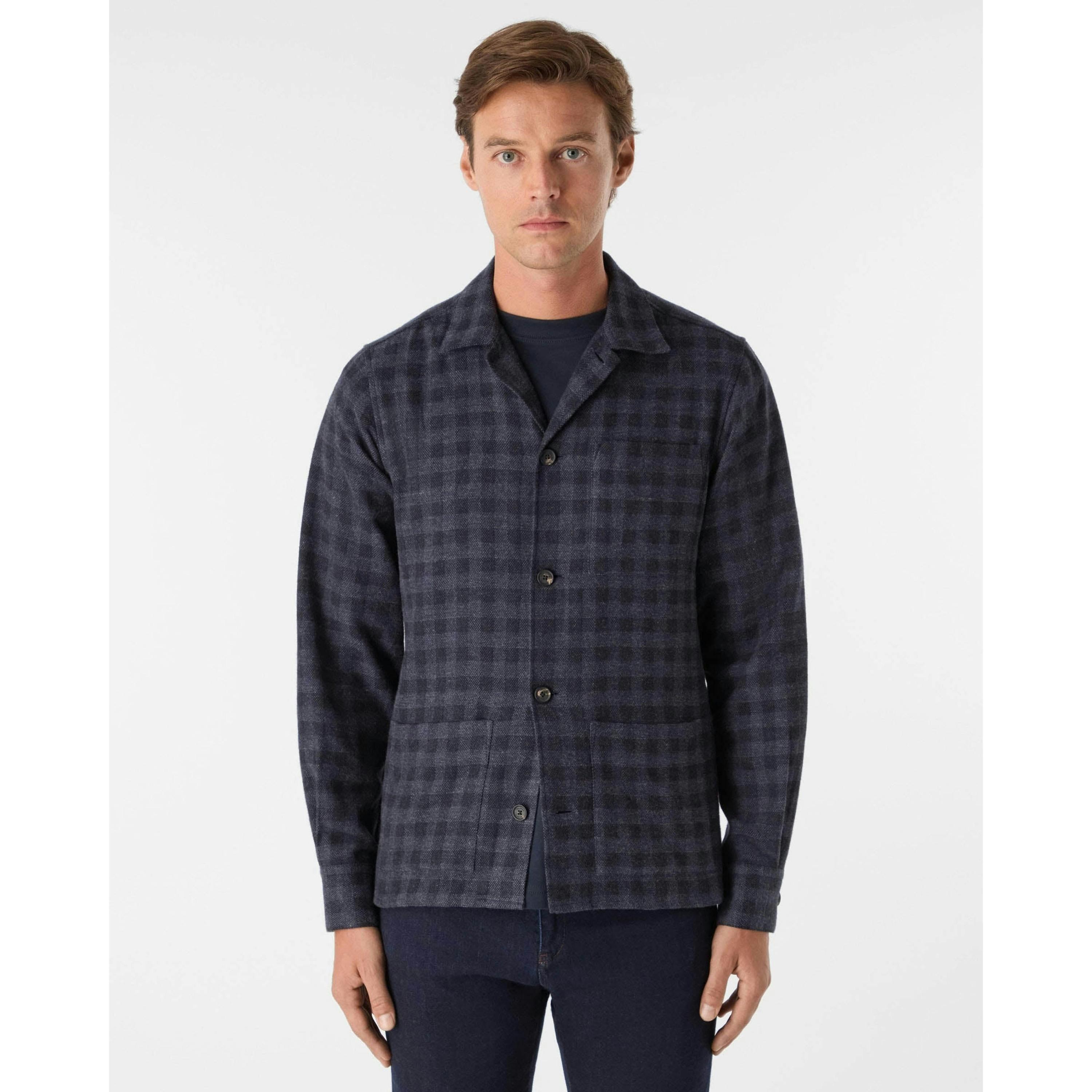 Oliver Sweeney Check Overshirts  in Grey , view 1 of 3