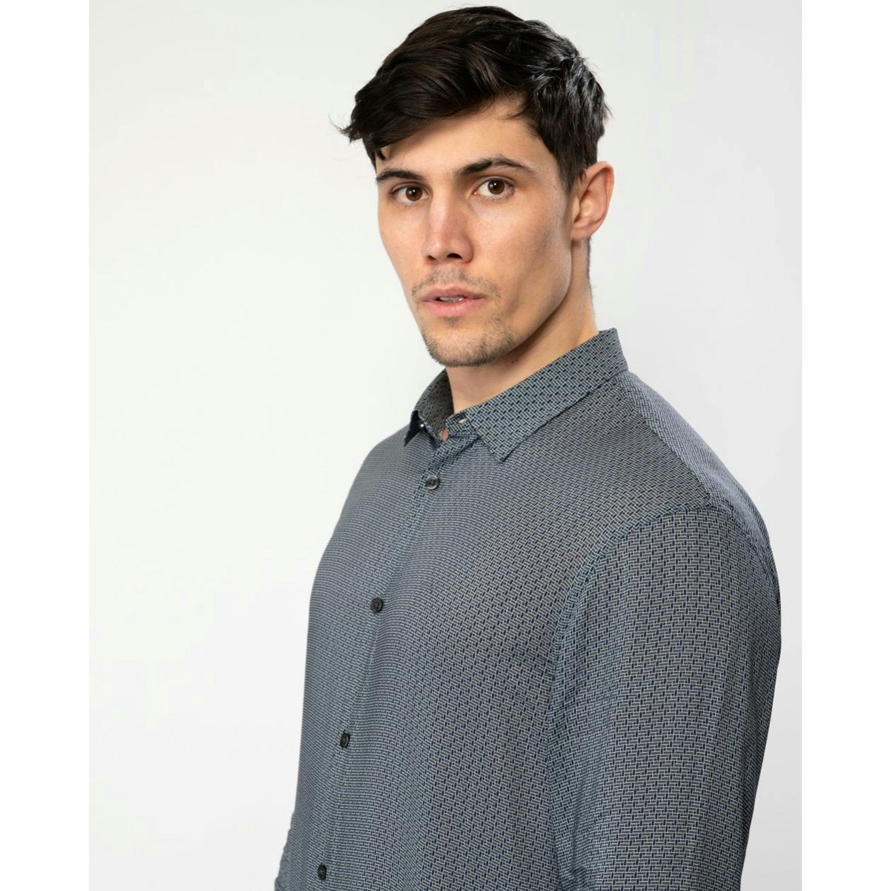 Armani Exchange Shirt  in Grey , view 4 of 4