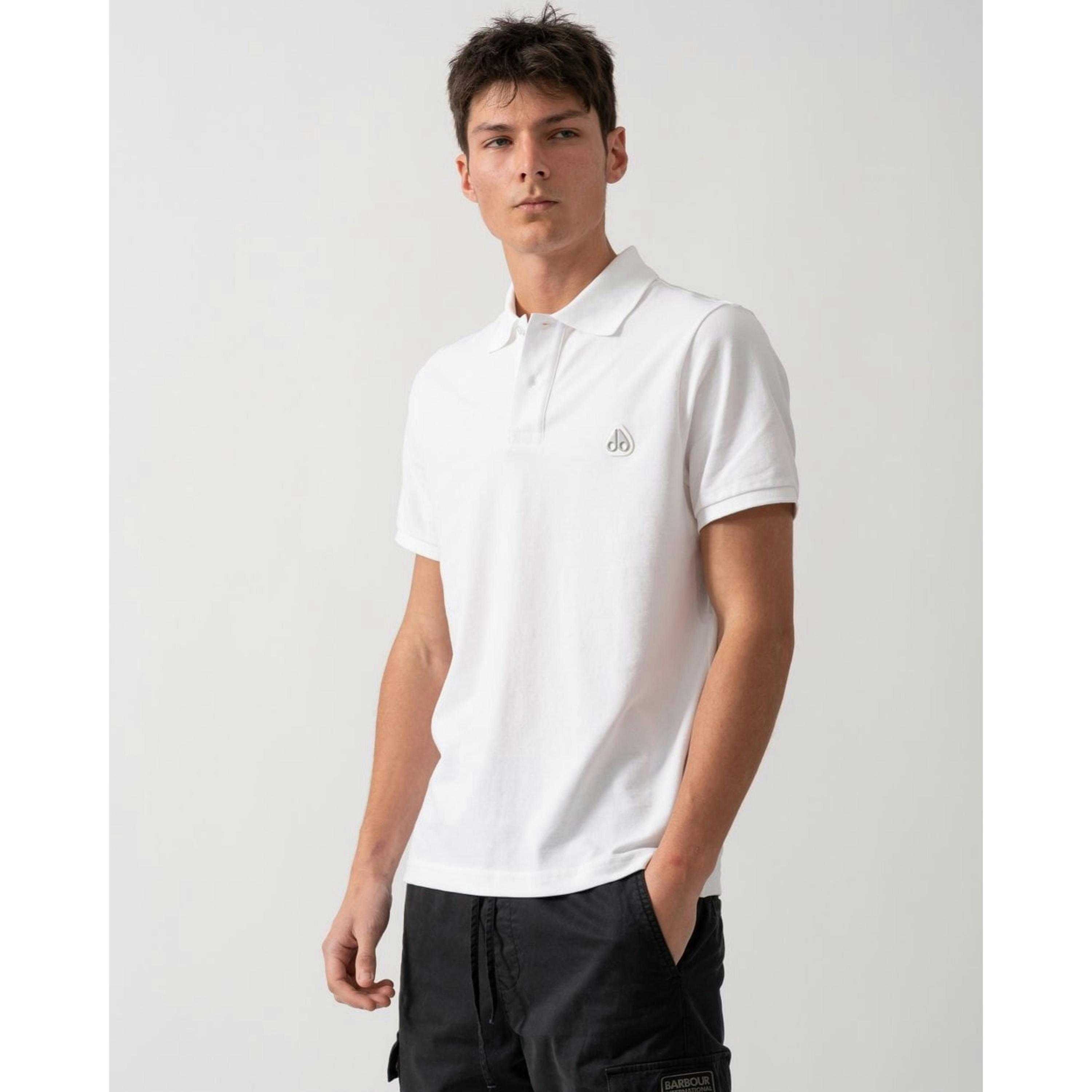Moose Knuckles Polo Shirt  in White , view 1 of 4