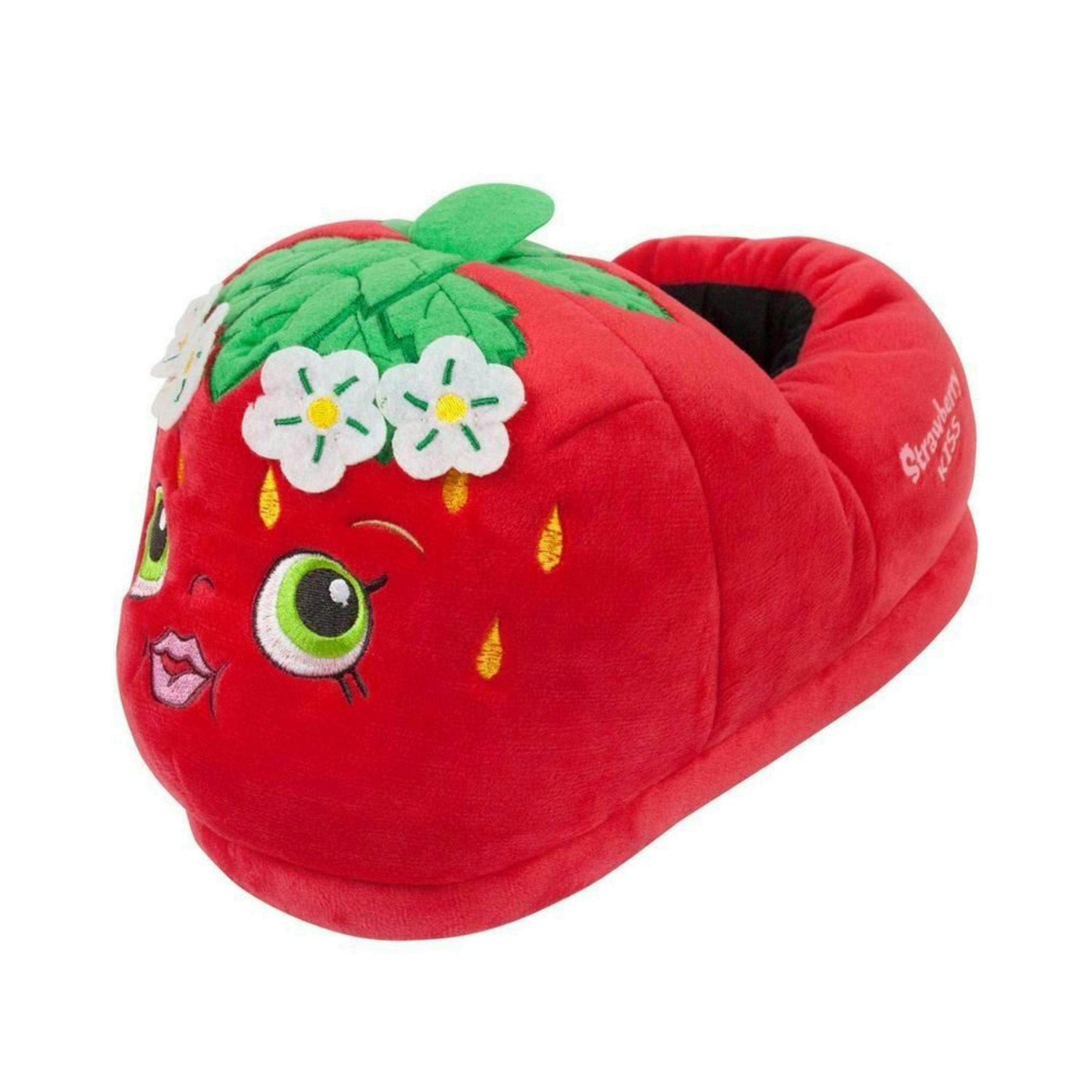 Shopkins Strawberry Kiss Girl's 3D Slippers Red By Vanilla Underground , view 1 of 1