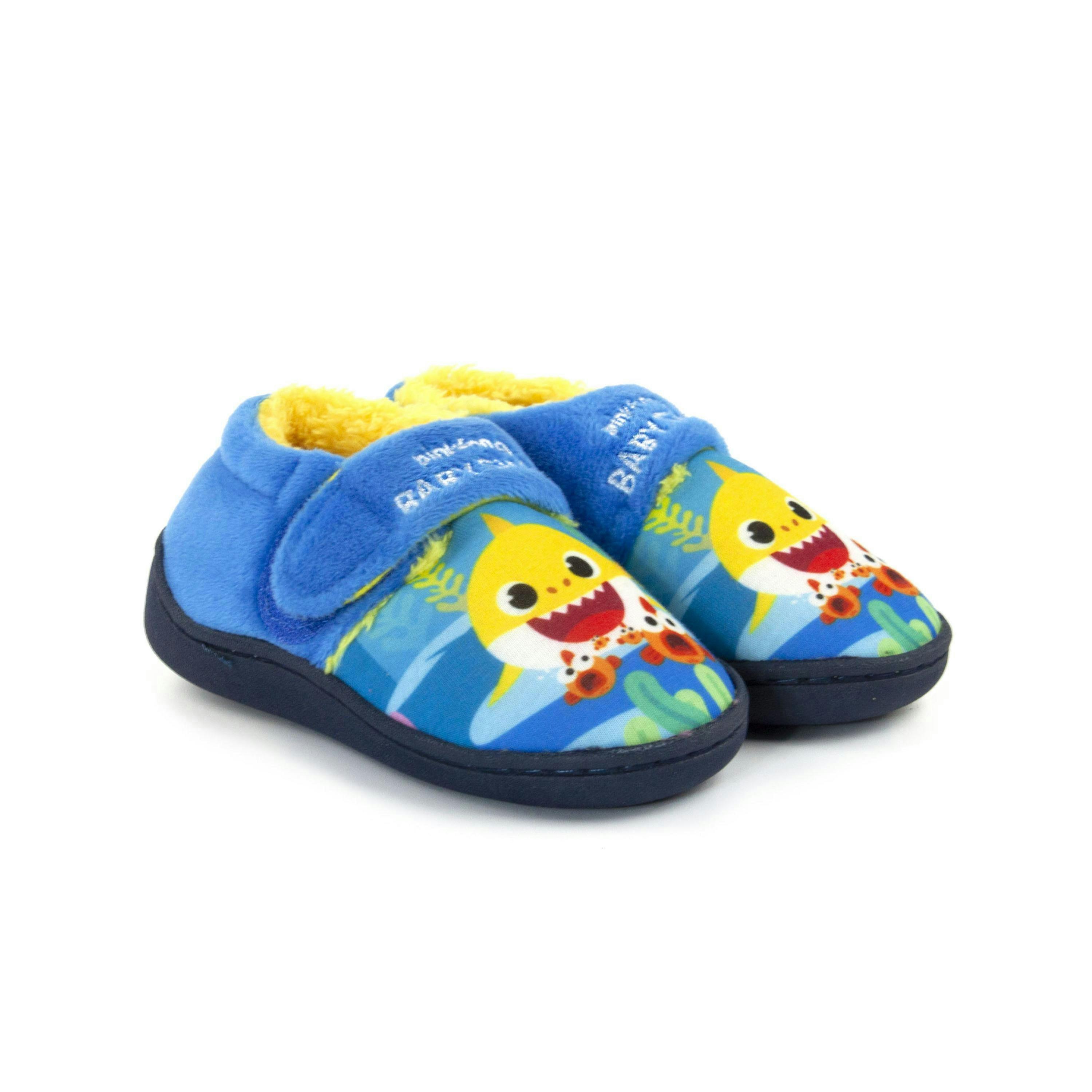 Baby Shark Pinkfong Slippers for Boys | Kids Multicoloured Strap House Shoes By Vanilla Underground , view 1 of 1