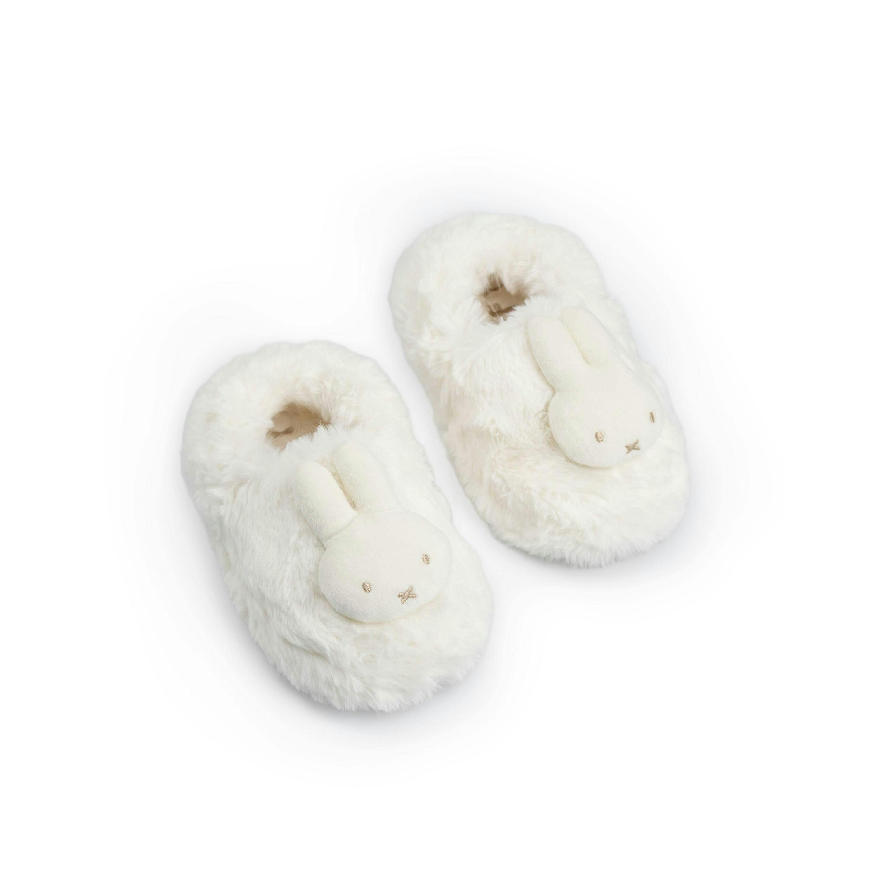 Miffy Girls White Fluffy Mule Slippers | 3D Miffy Character Design | Indoor Use | Cute Cartoon Footwear for Home | Kids Slippers | Miffy Merch - 6 UK Child , view 1 of 1