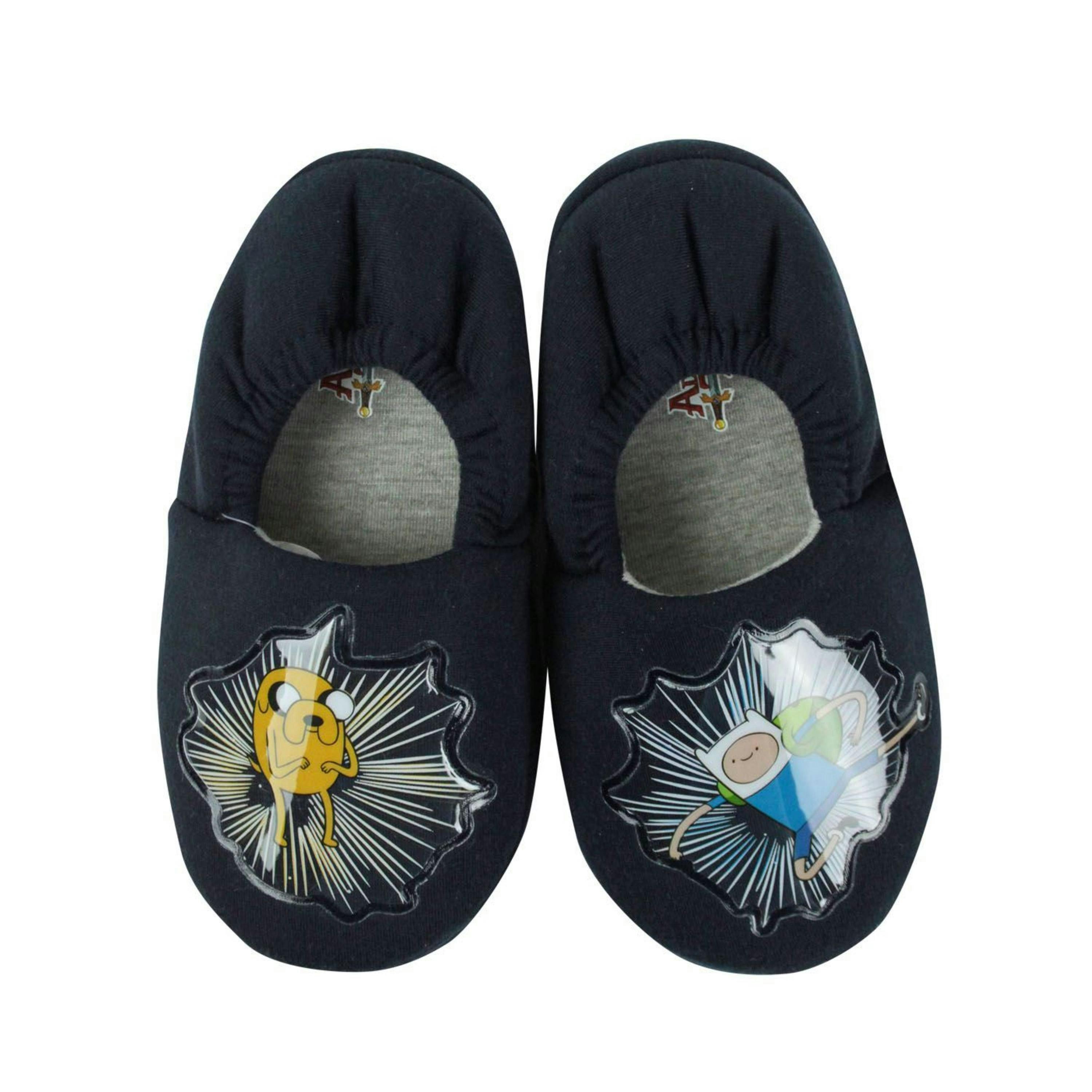 Noisy Sauce Official Adventure Time Jake & Finn Boy's Slippers Blue By Vanilla Underground , view 1 of 1