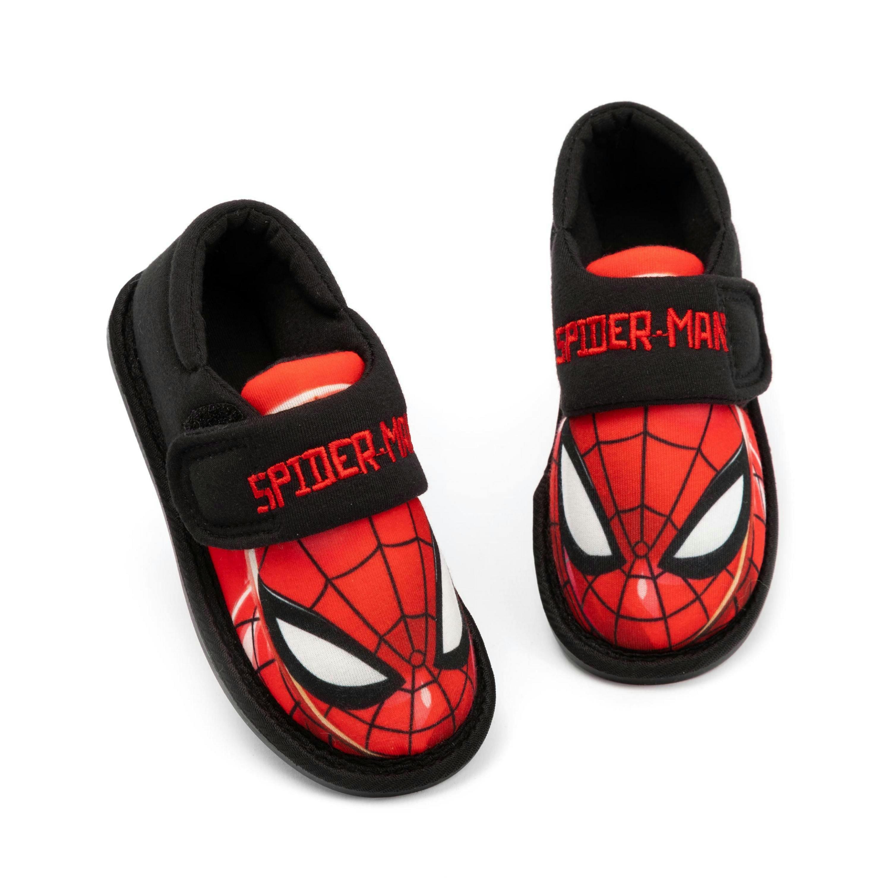 Marvel Spider-Man Slippers For Boys & Girls | Kids Superhero Spider Web House Shoes | Foam Slip On Loafers Merchandise UK By Vanilla Underground , view 1 of 1