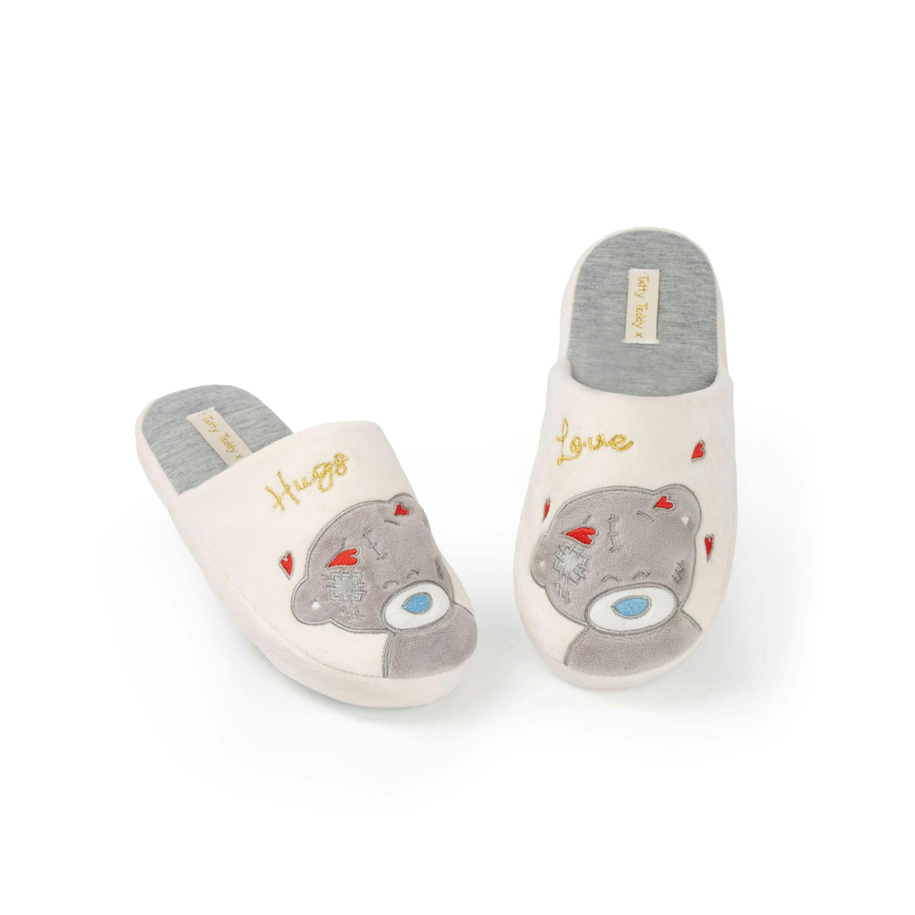Me To You Women's Slippers | Ladies Tatty Bear White Foam Slip On Mule House Shoes | Gift For Her UK By Vanilla Underground , view 1 of 1