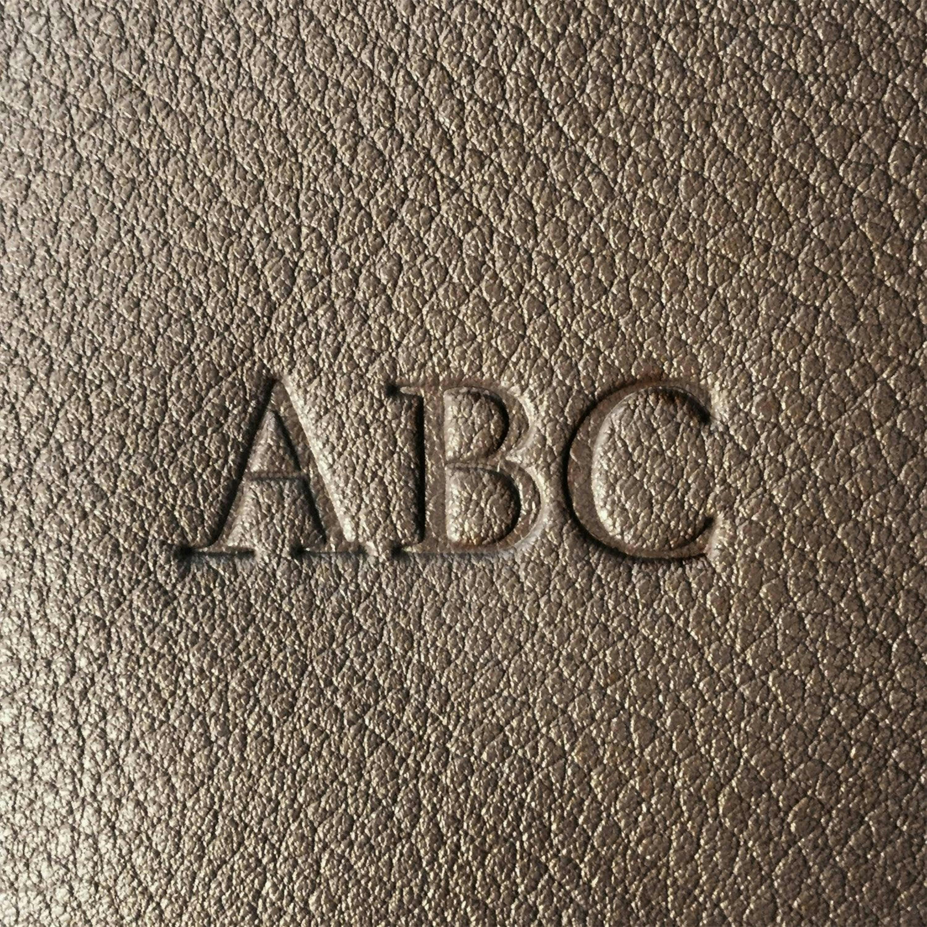 Rombo card slip - tan leather with light blue, light brown and cream stitching , view 2 of 4