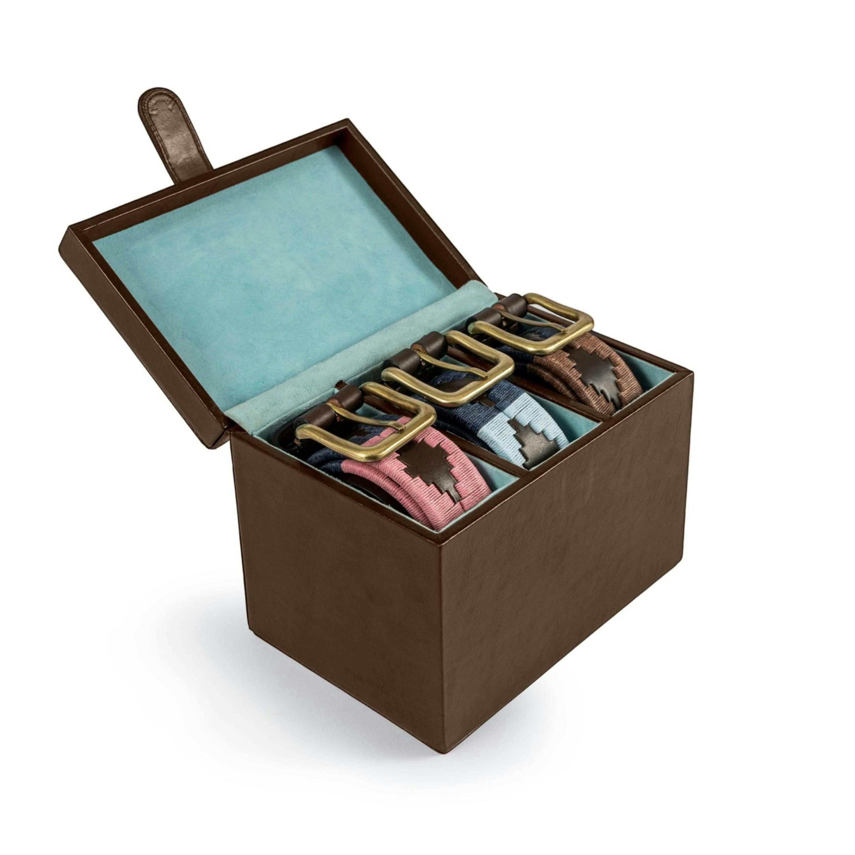 pampeano Three Belt Box -  Brown Leather , view 2 of 5