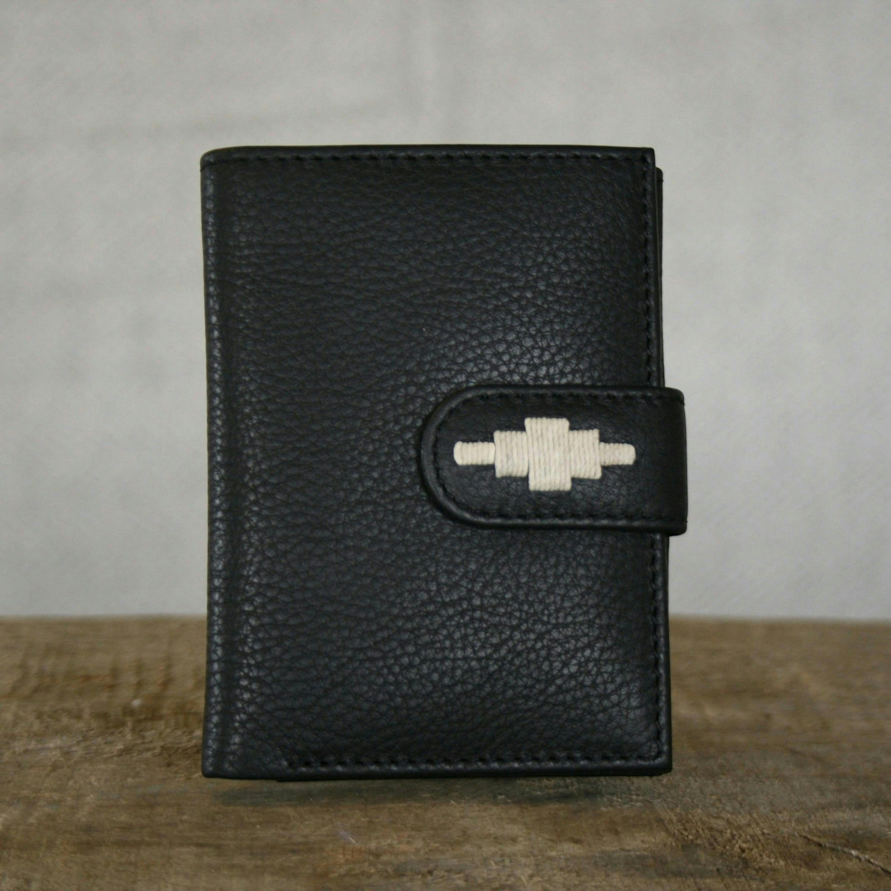 Exito Bifold Purse - Black Leather , view 2 of 4