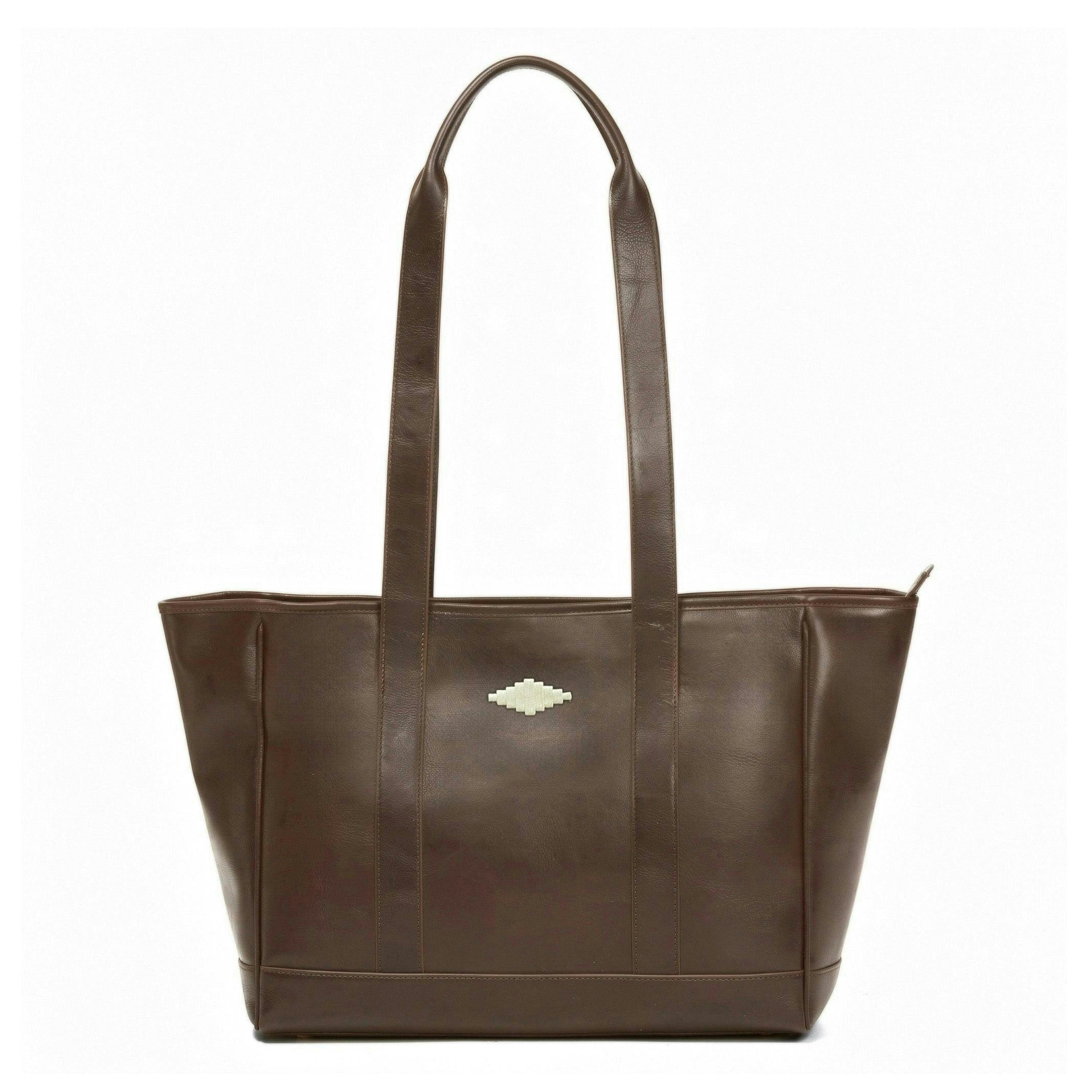 Bolso tote bag - brown leather , view 1 of 6