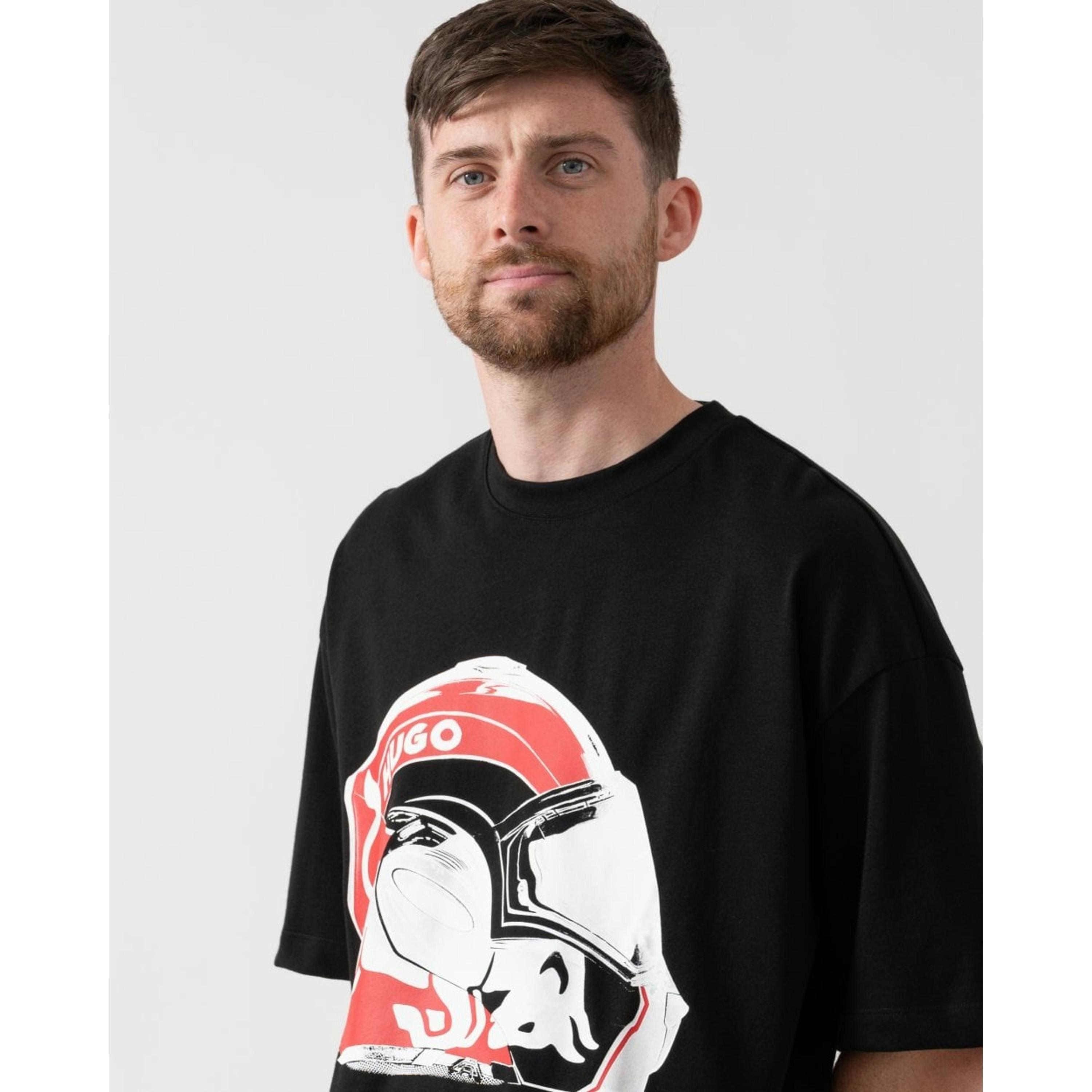 Hugo Boss Red Bull Graphic Print T-Shirt  in Black , view 3 of 4