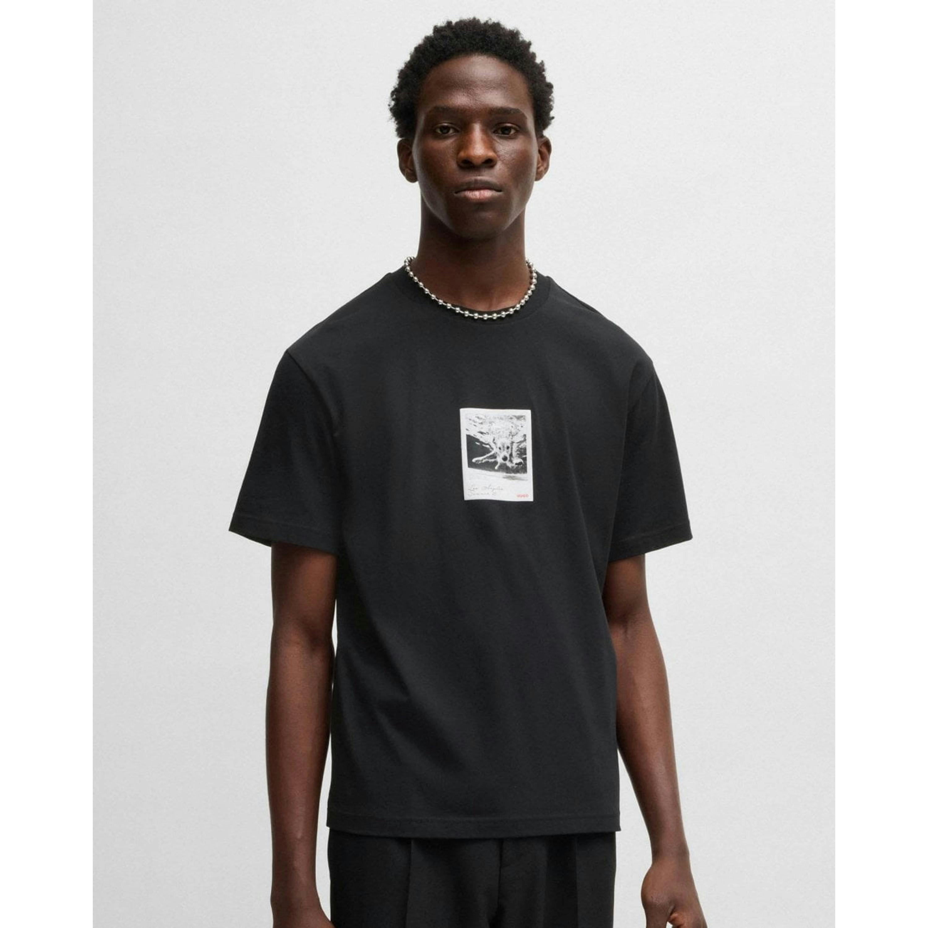 Hugo Boss Dog Graphic T-Shirt  in Black , view 1 of 4