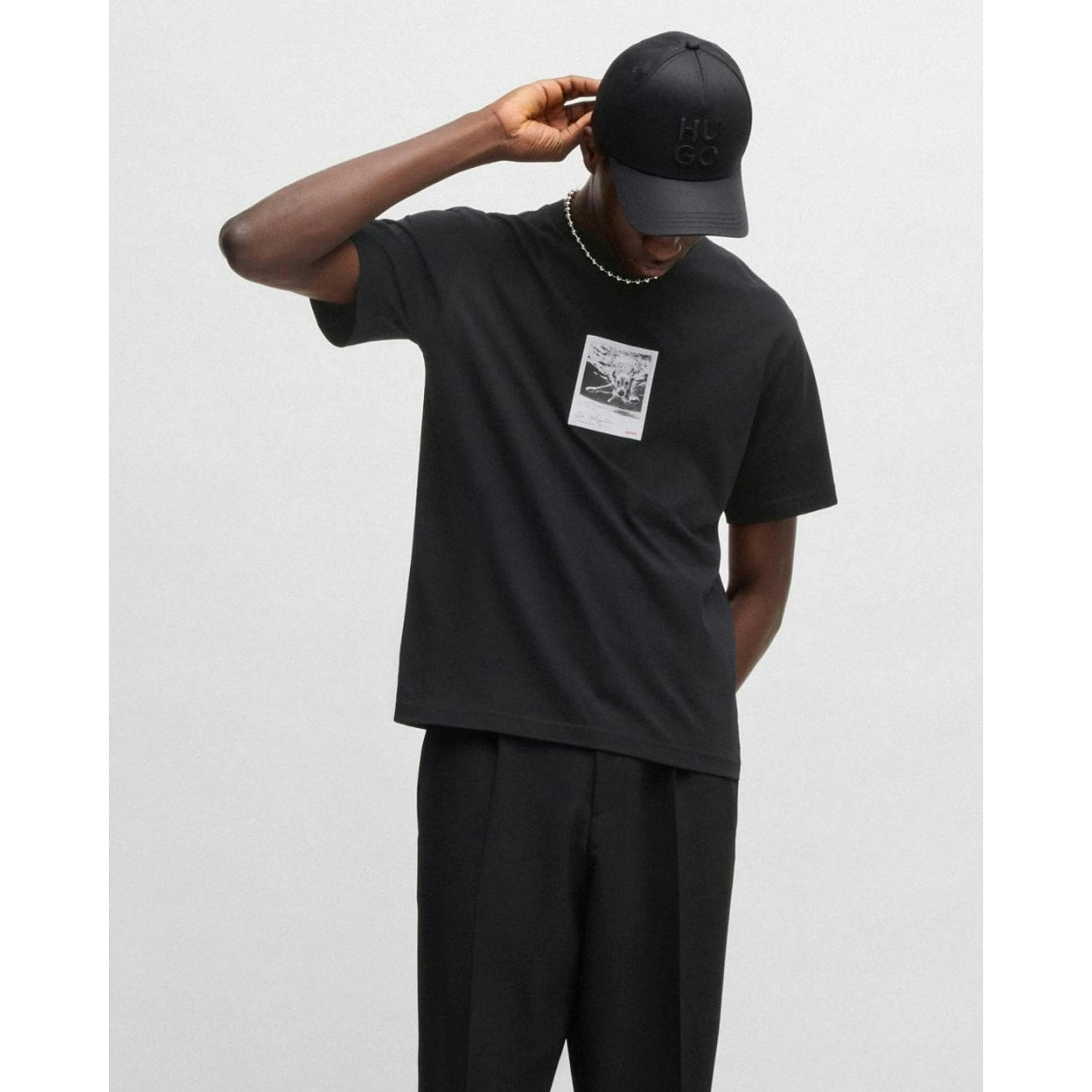 Hugo Boss Dog Graphic T-Shirt  in Black , view 4 of 4