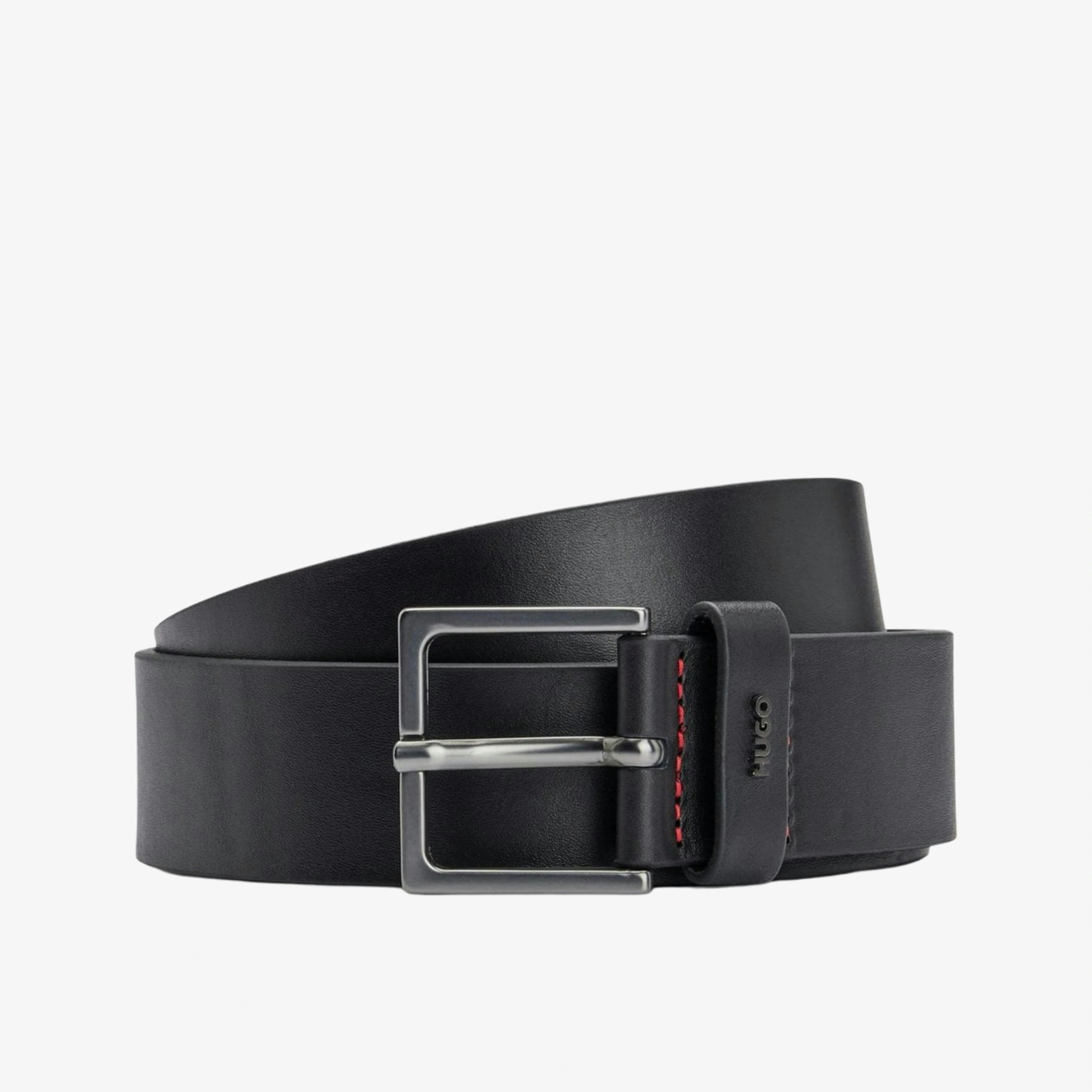 Hugo Boss Smooth Belt  in Black , view 1 of 3