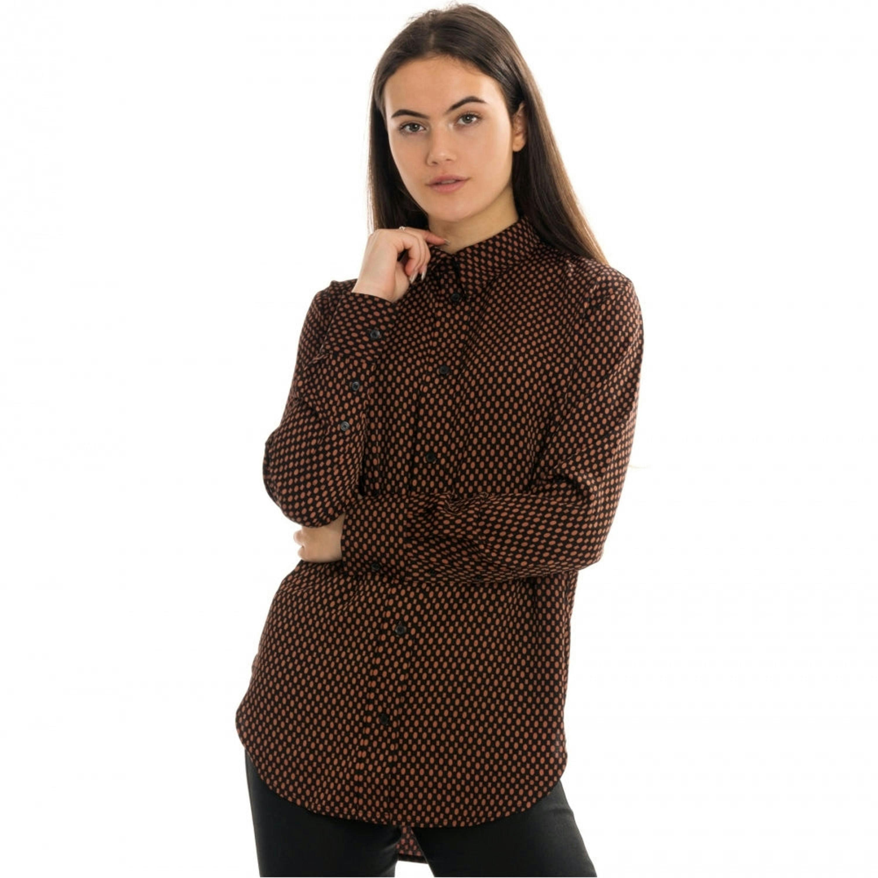 Calvin Klein Print Geometric Shirt  in Mocha , view 1 of 6