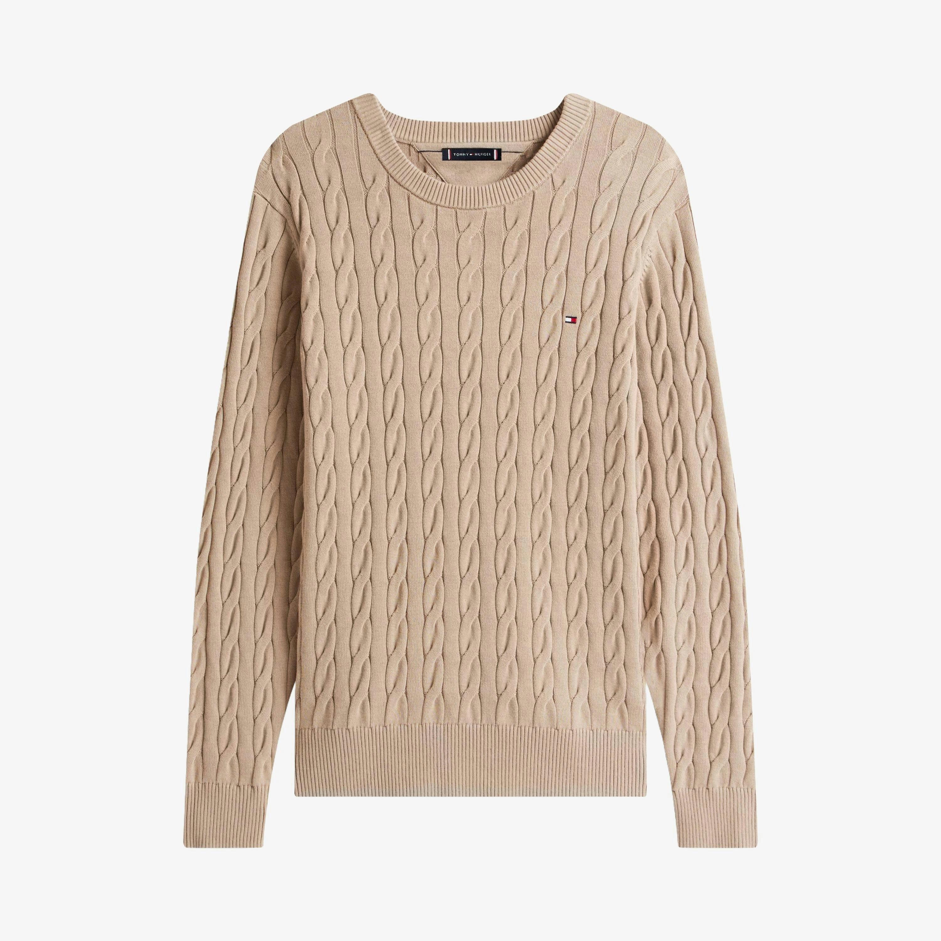 Tommy Hilfiger Cable Jumper  in Brown , view 4 of 5