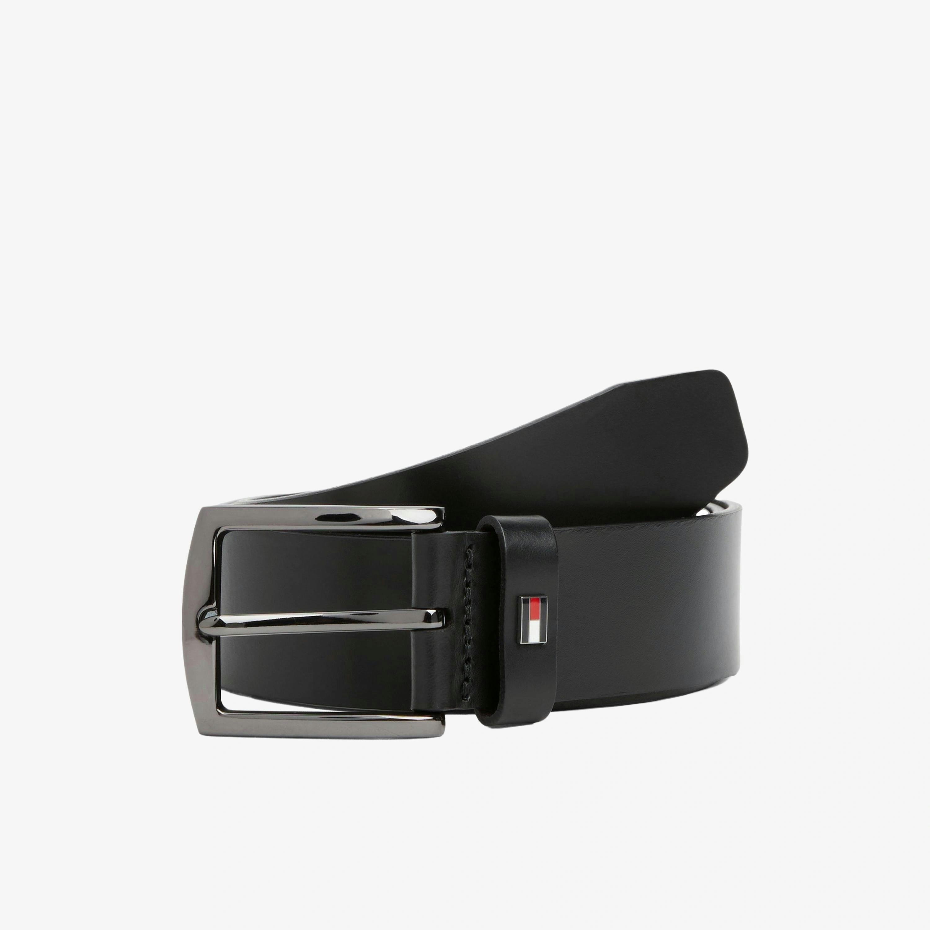 Tommy Hilfiger Enamel Flag Belt  in Black , view 1 of 4