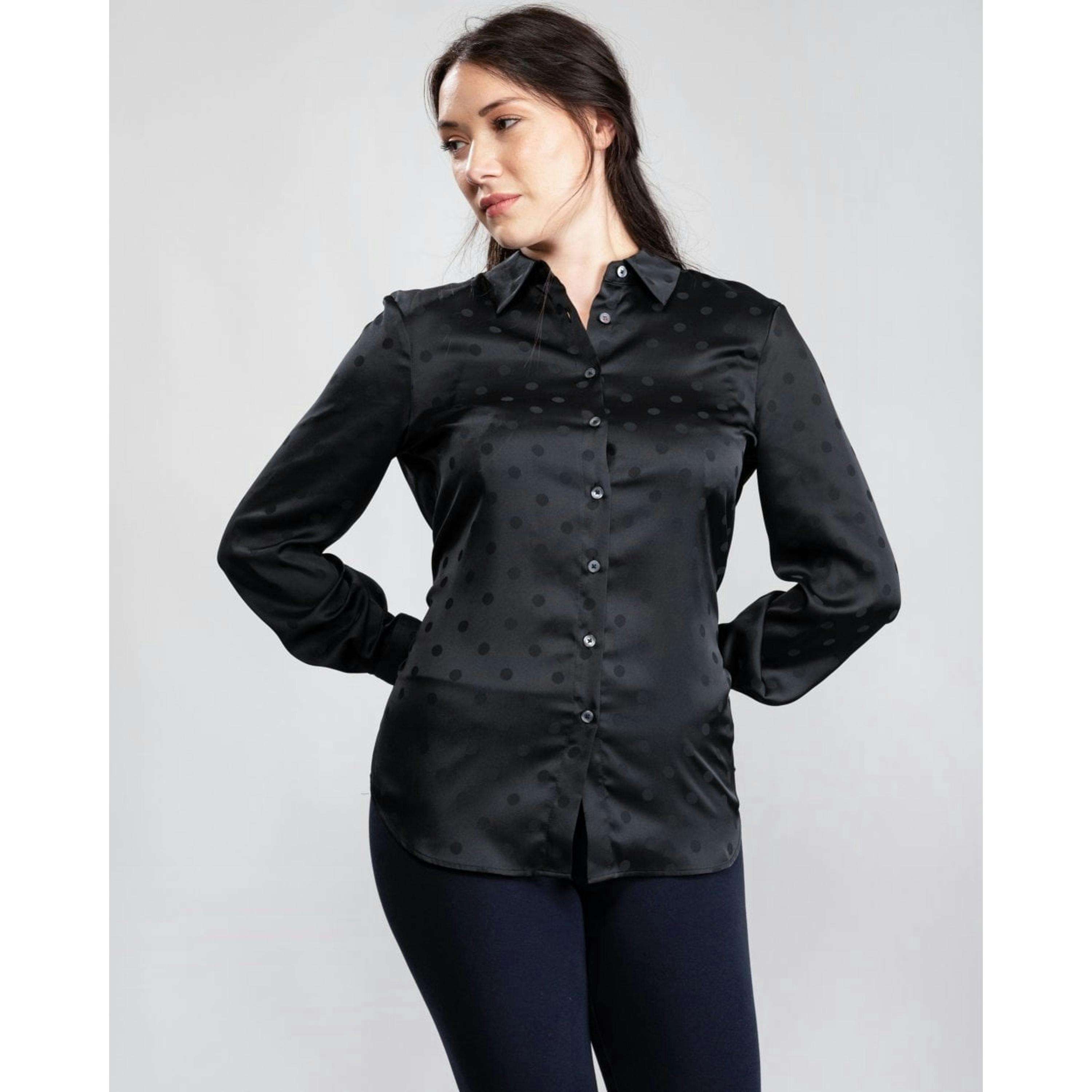 Tommy Hilfiger Polka Dot Blouse  in Black , view 1 of 5