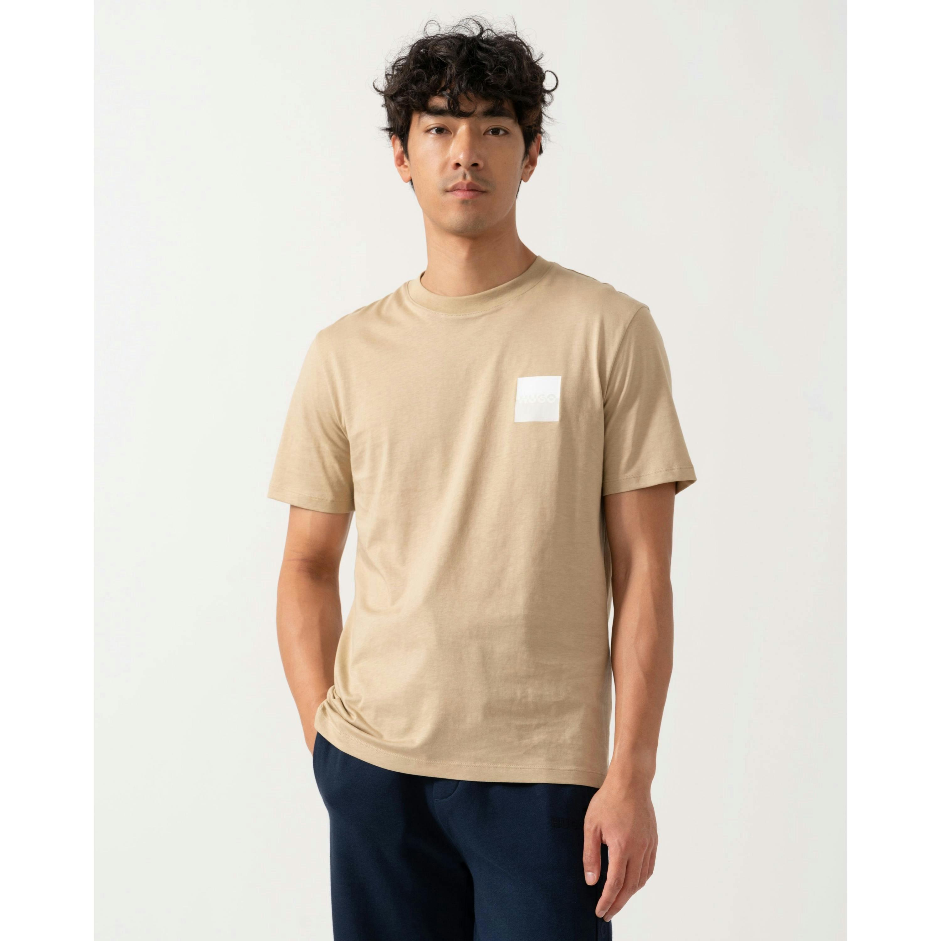 Hugo Boss Logo Print T-Shirt  in Brown , view 1 of 4