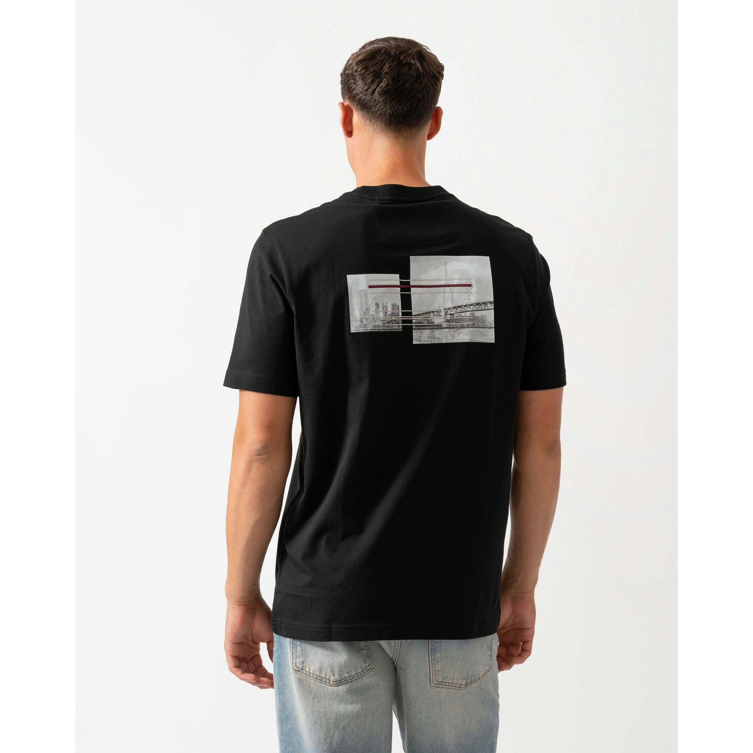Hugo Boss Photoprint T-Shirt  in Black , view 2 of 4