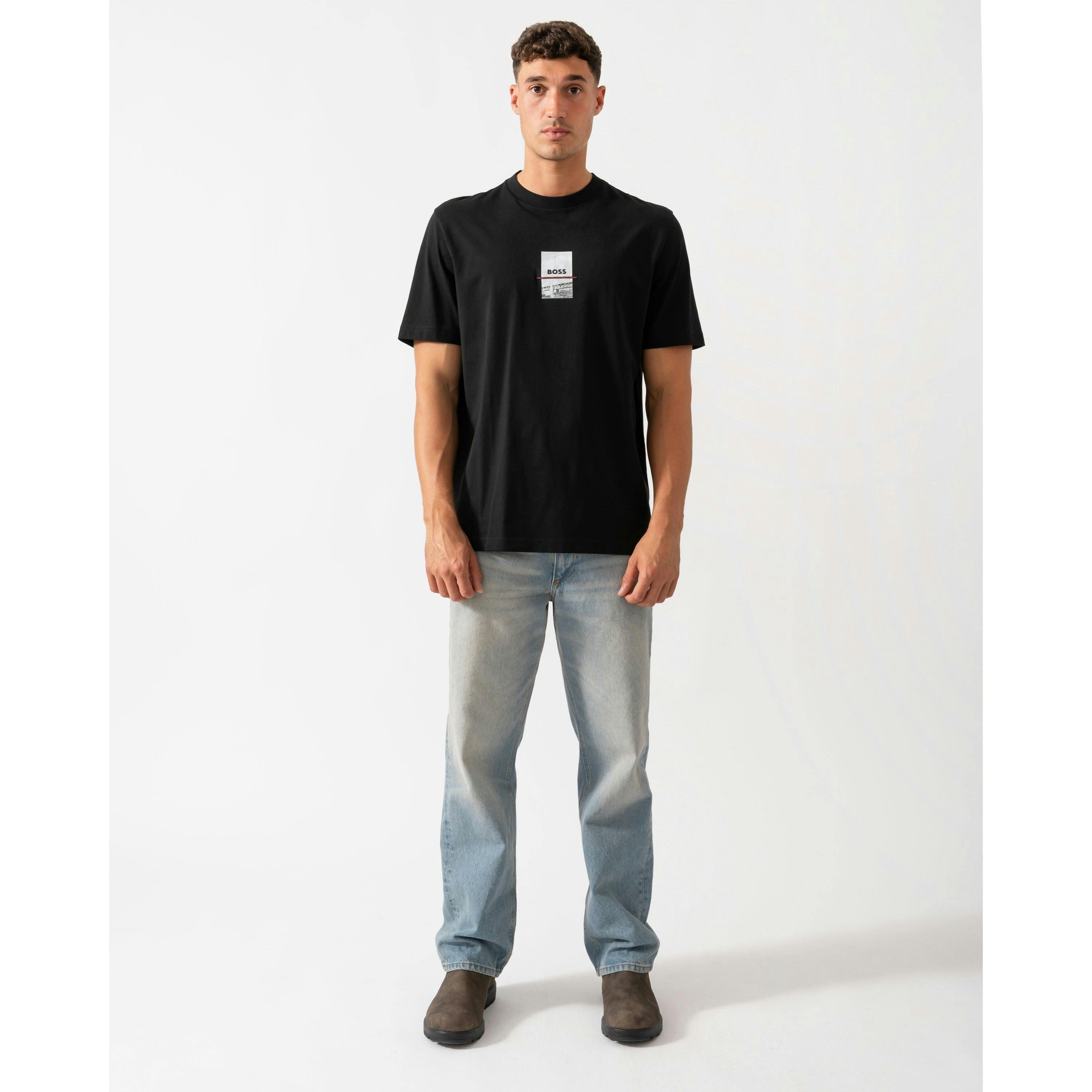 Hugo Boss Photoprint T-Shirt  in Black , view 4 of 4