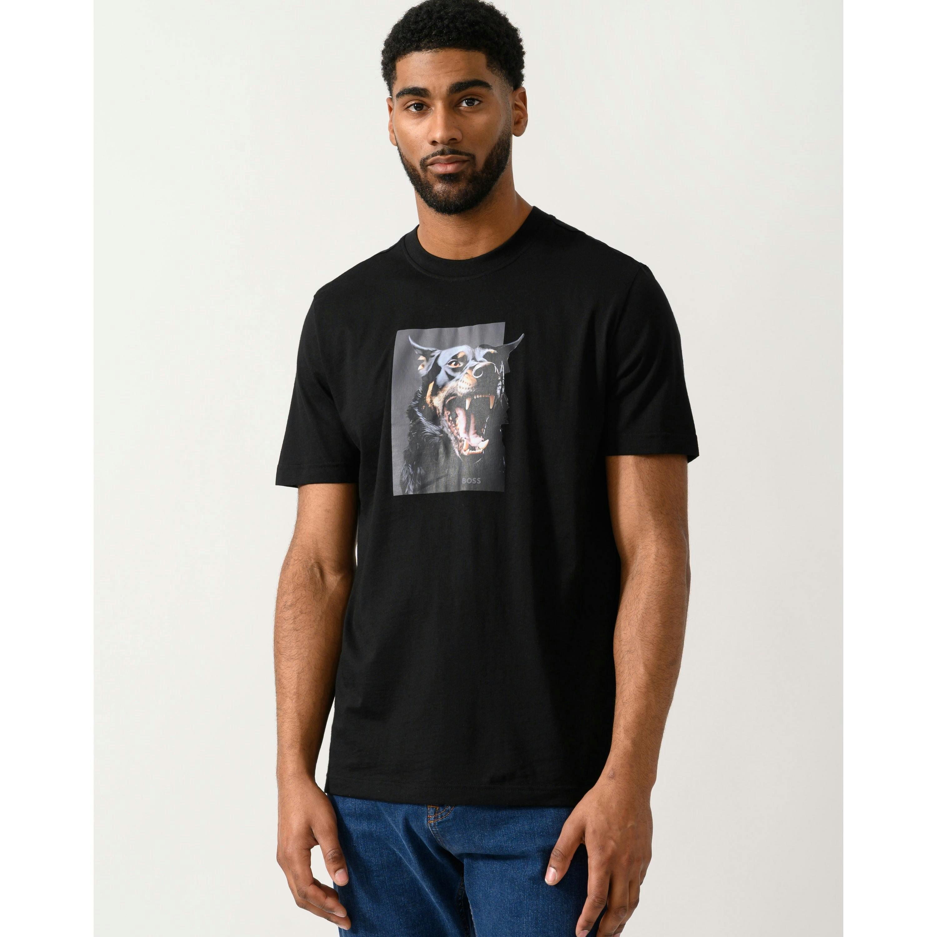Hugo Boss Graphic T-Shirt  in Black , view 1 of 4
