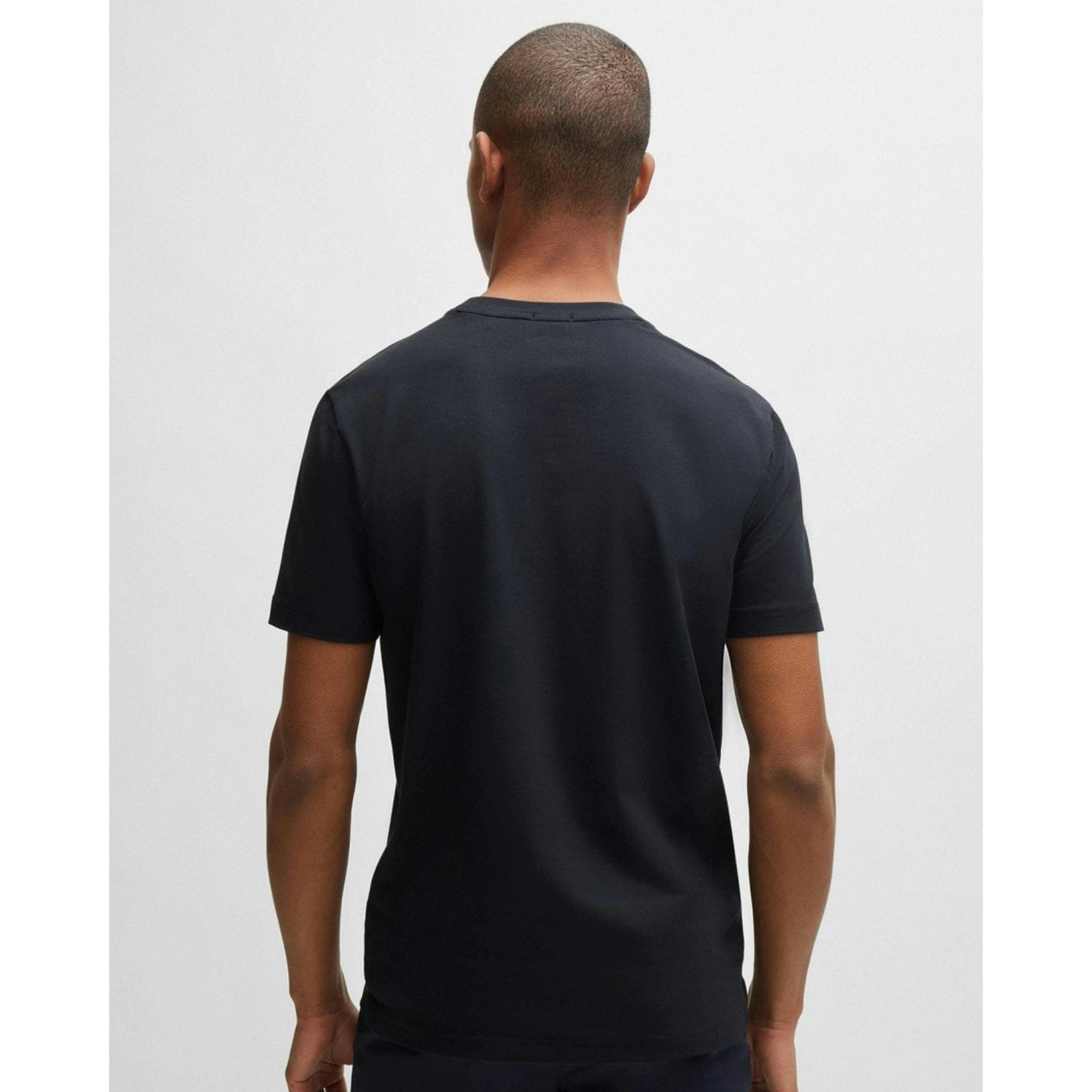 Hugo Boss Contrast Logo T-Shirt  in Black , view 2 of 4