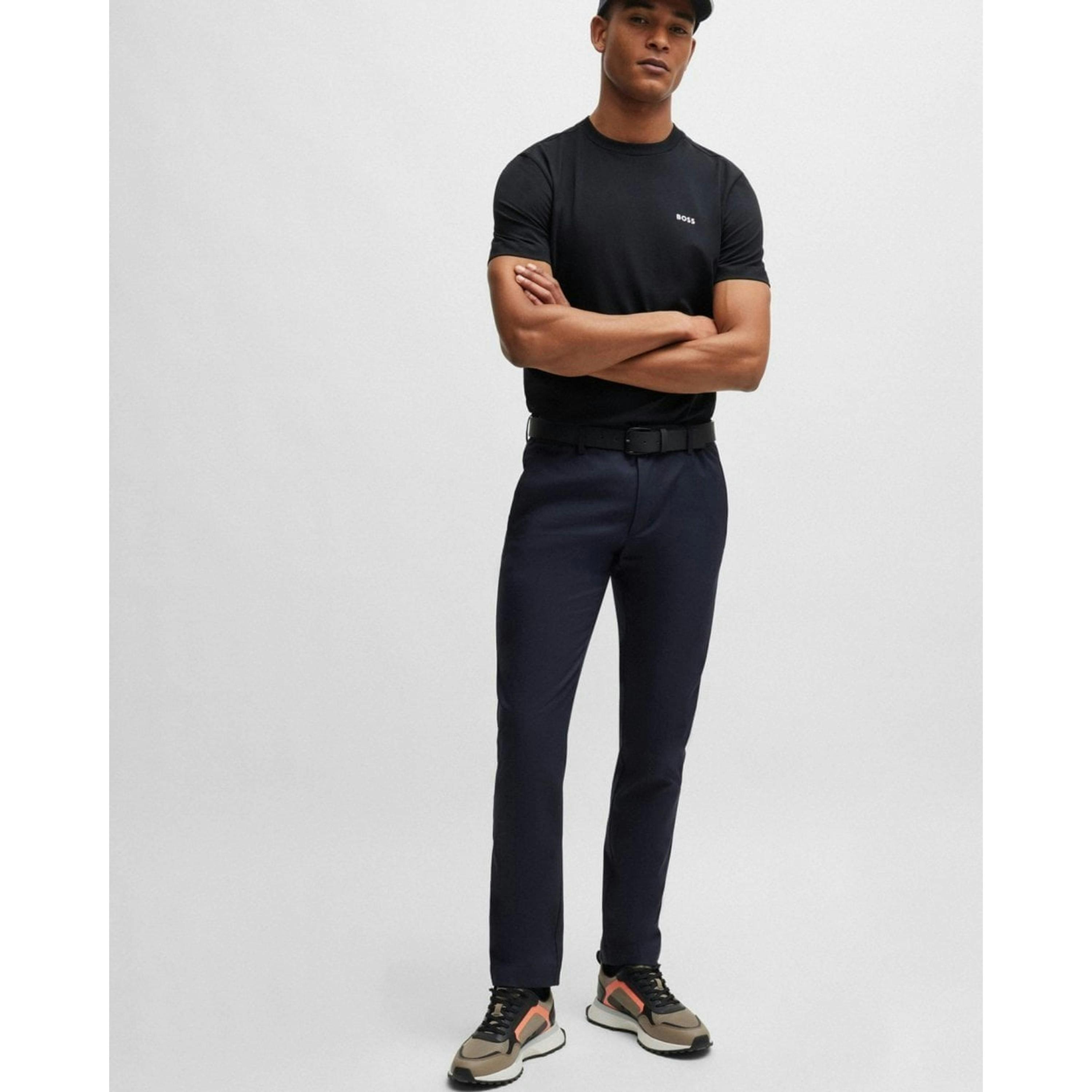 Hugo Boss Contrast Logo T-Shirt  in Black , view 4 of 4