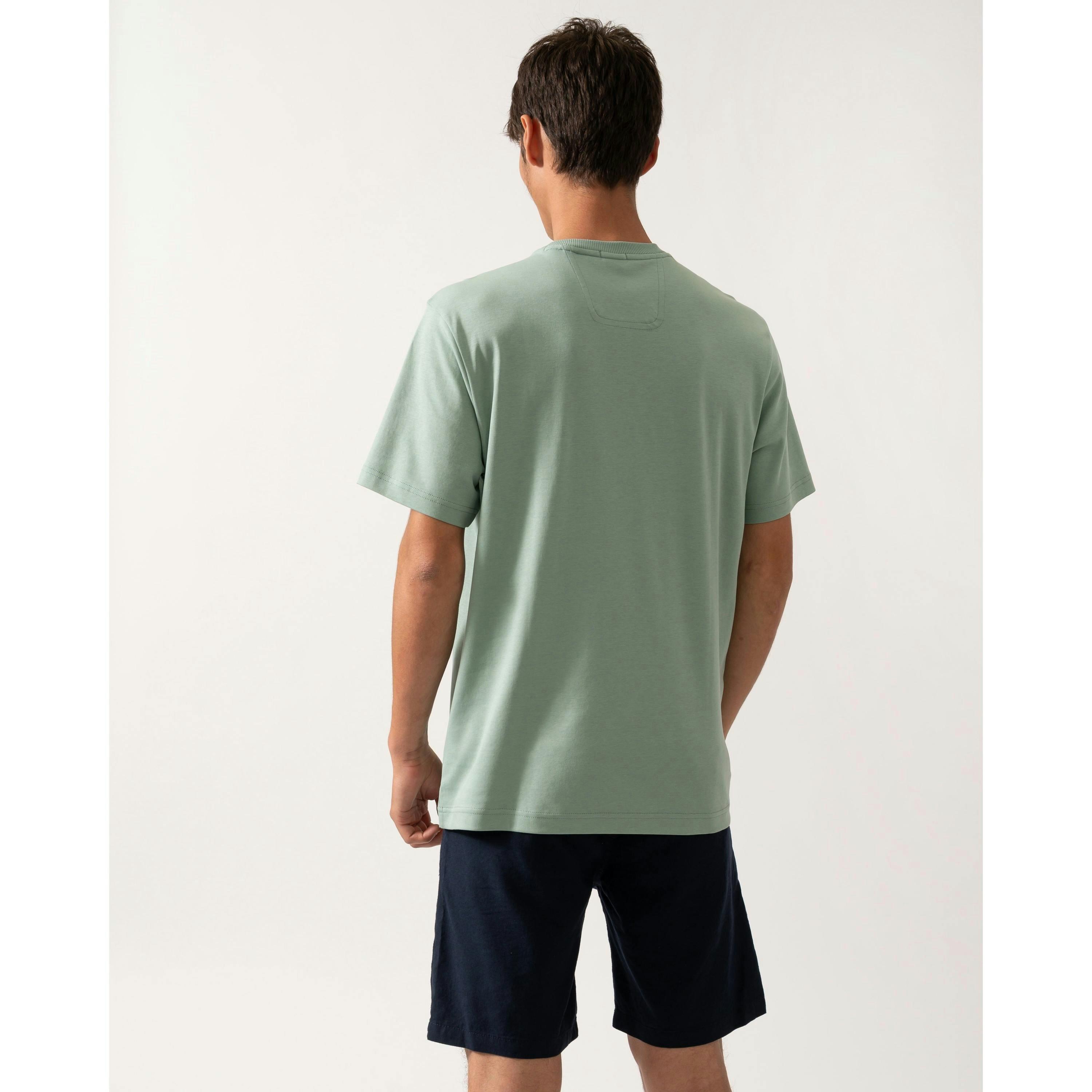 Hugo Boss Circle Artwork T-Shirt  in Blue , view 2 of 4
