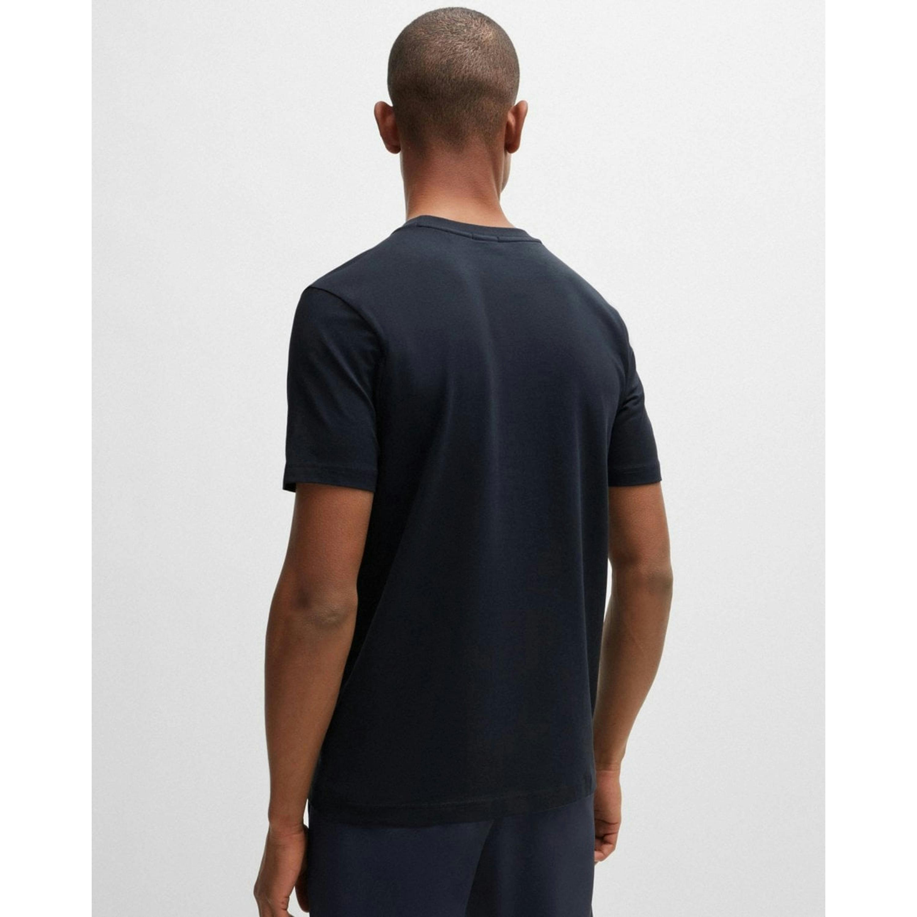 Hugo Boss Contrast Logo T-Shirt  in Black , view 2 of 4