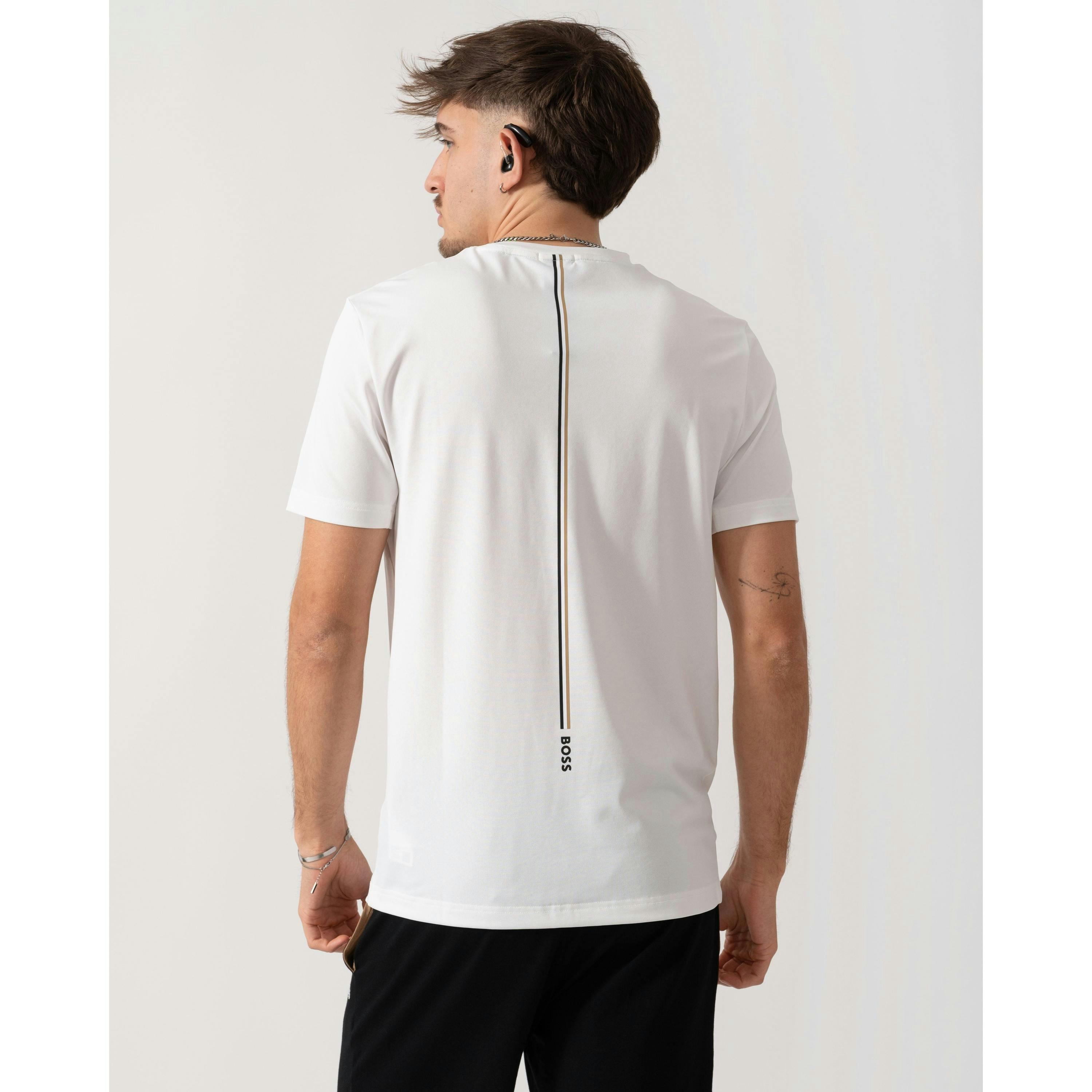Hugo Boss Piqué T-Shirt  in White , view 2 of 4