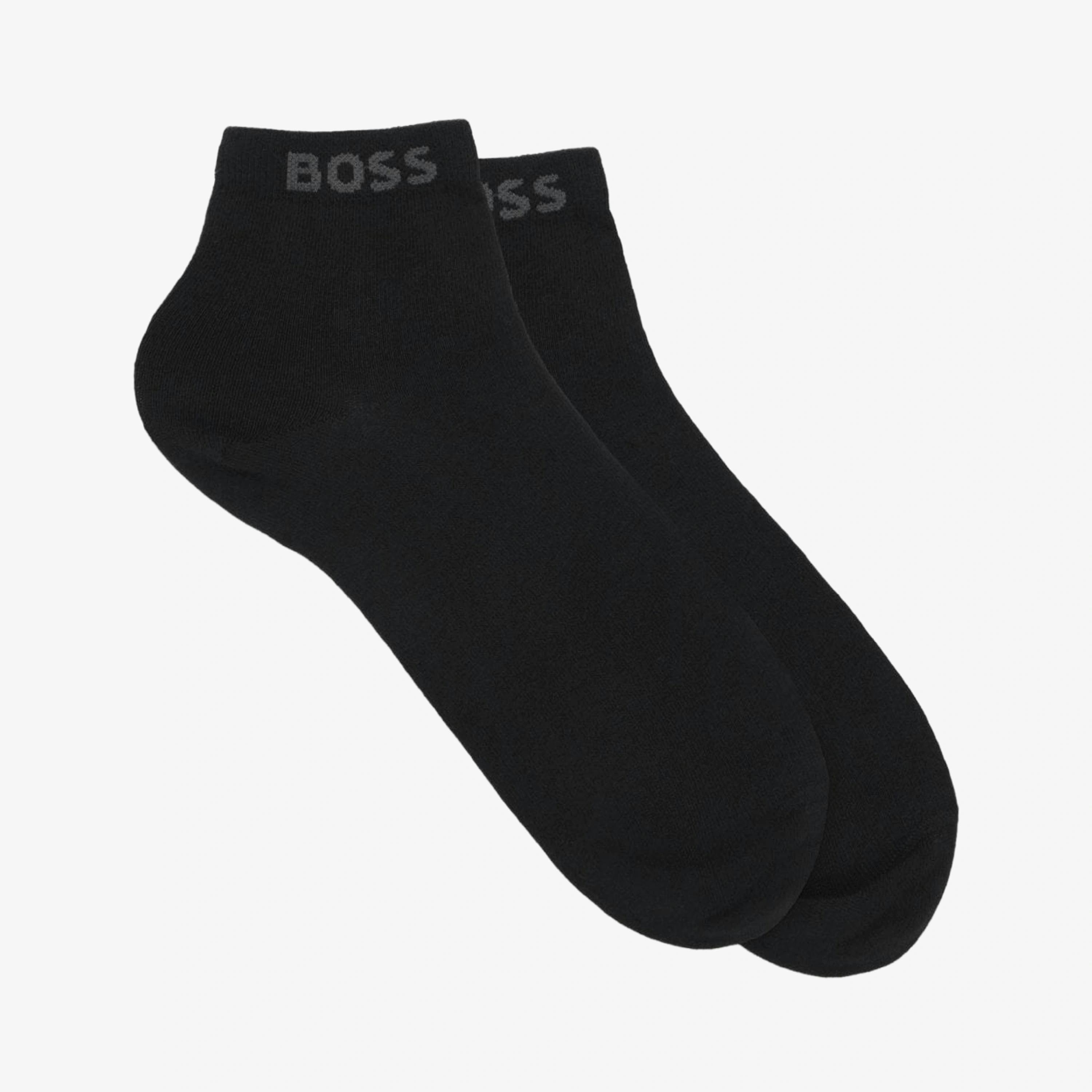 Hugo Boss Logo Cuffs Socks  in Black , view 1 of 3