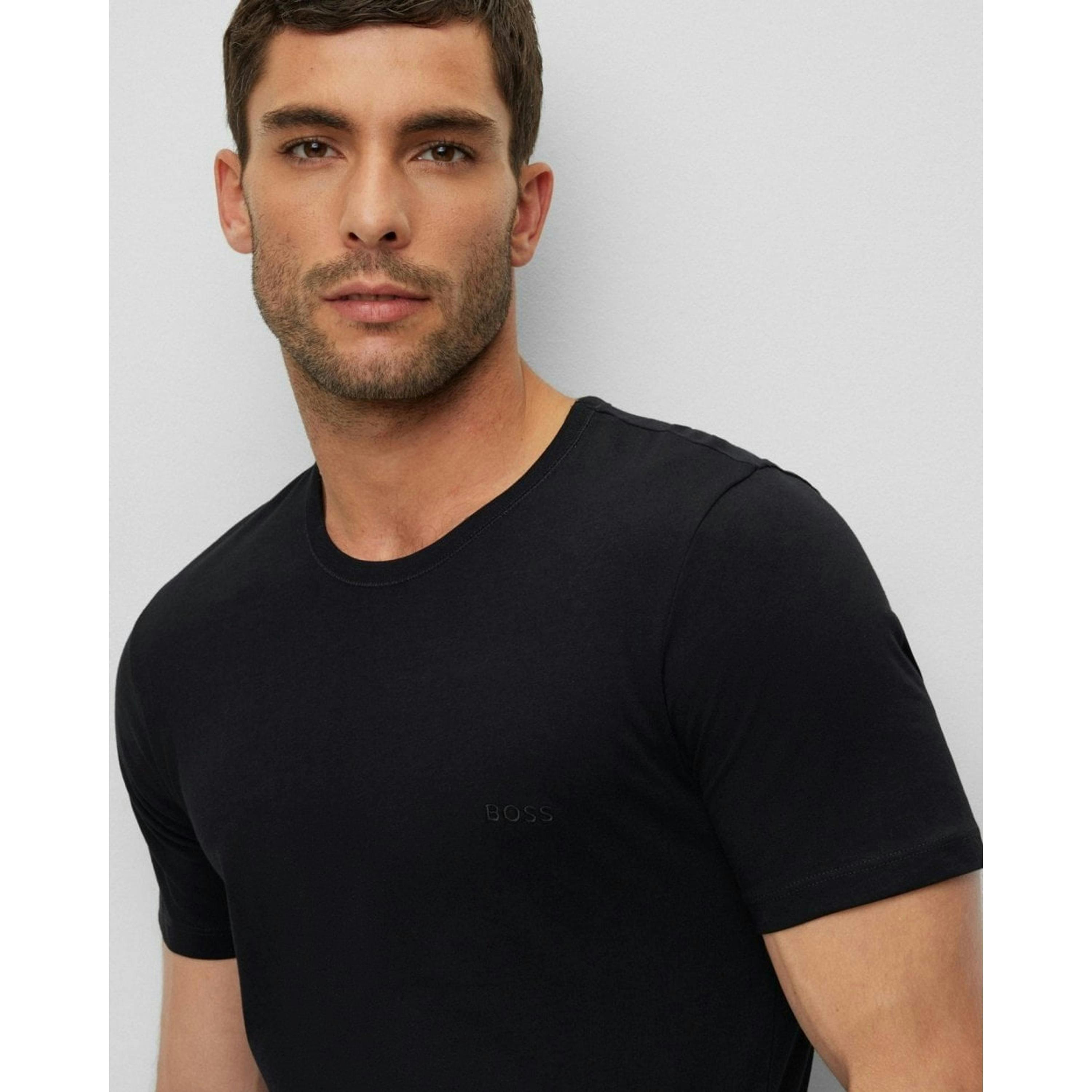 Hugo Boss Crew Neck T-Shirt  in Black , view 3 of 4