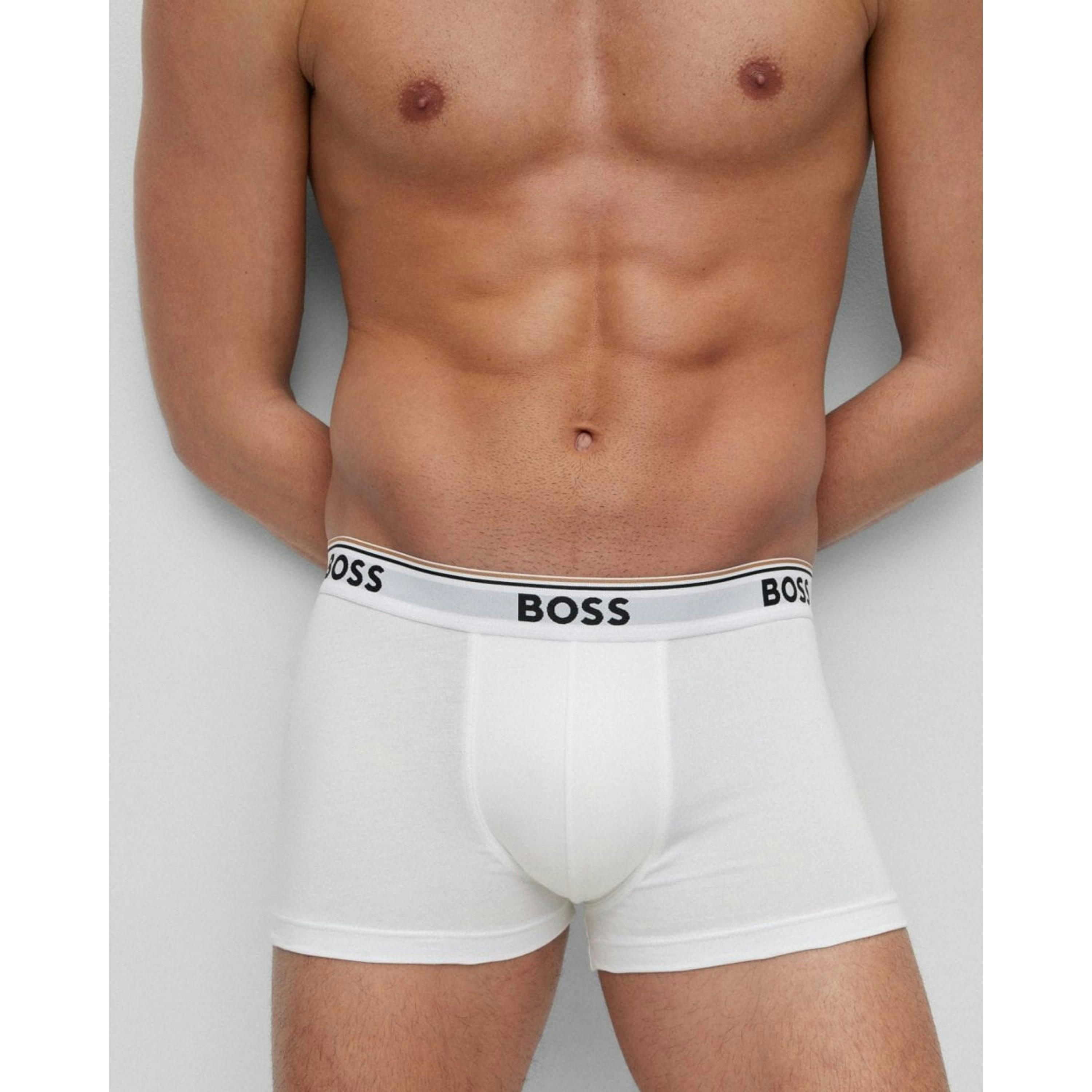 Hugo Boss Power Trunks  in White , view 3 of 5