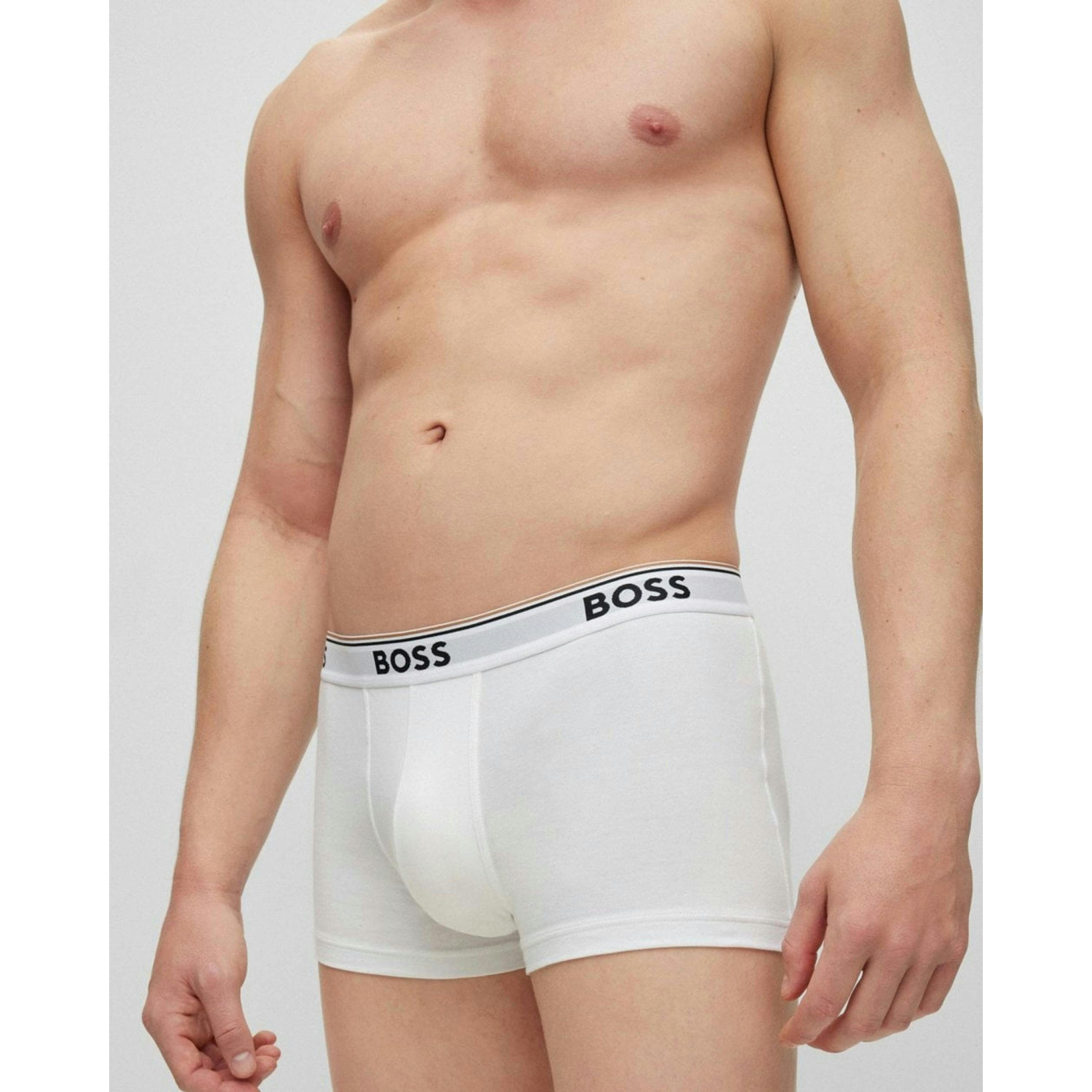 Hugo Boss Power Trunks  in White , view 4 of 5